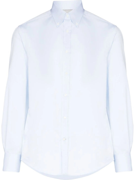 cotton twill slim-fit shirt