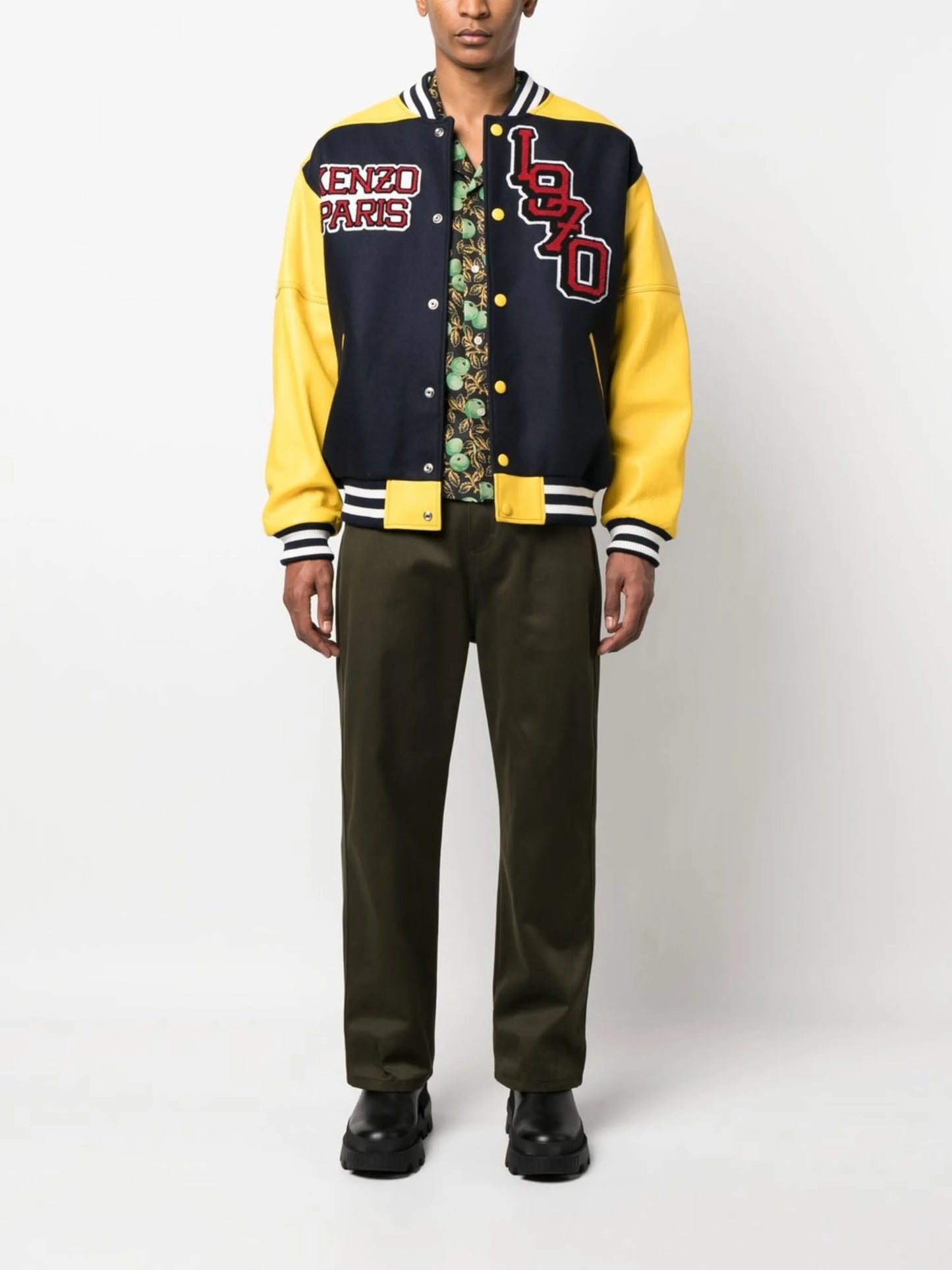 logo-patch varsity jacket