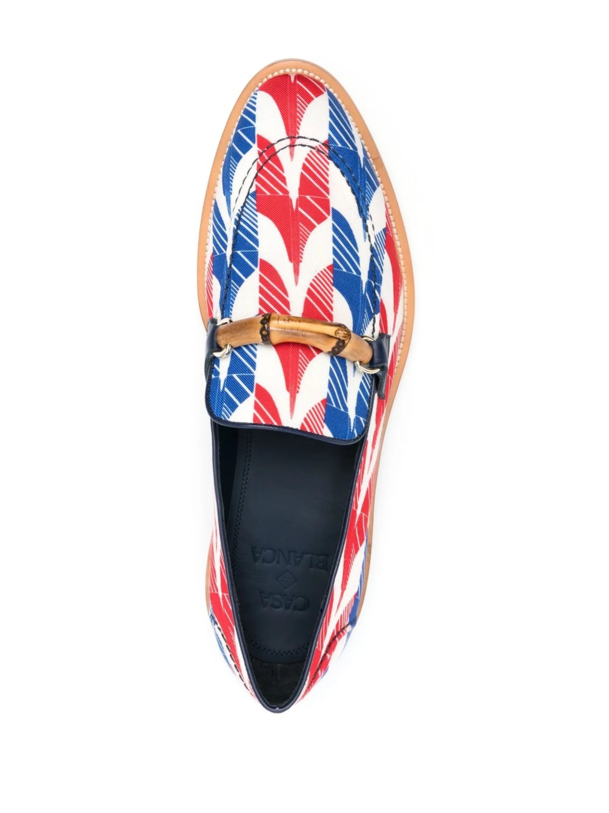 abstract-print Envelope loafers