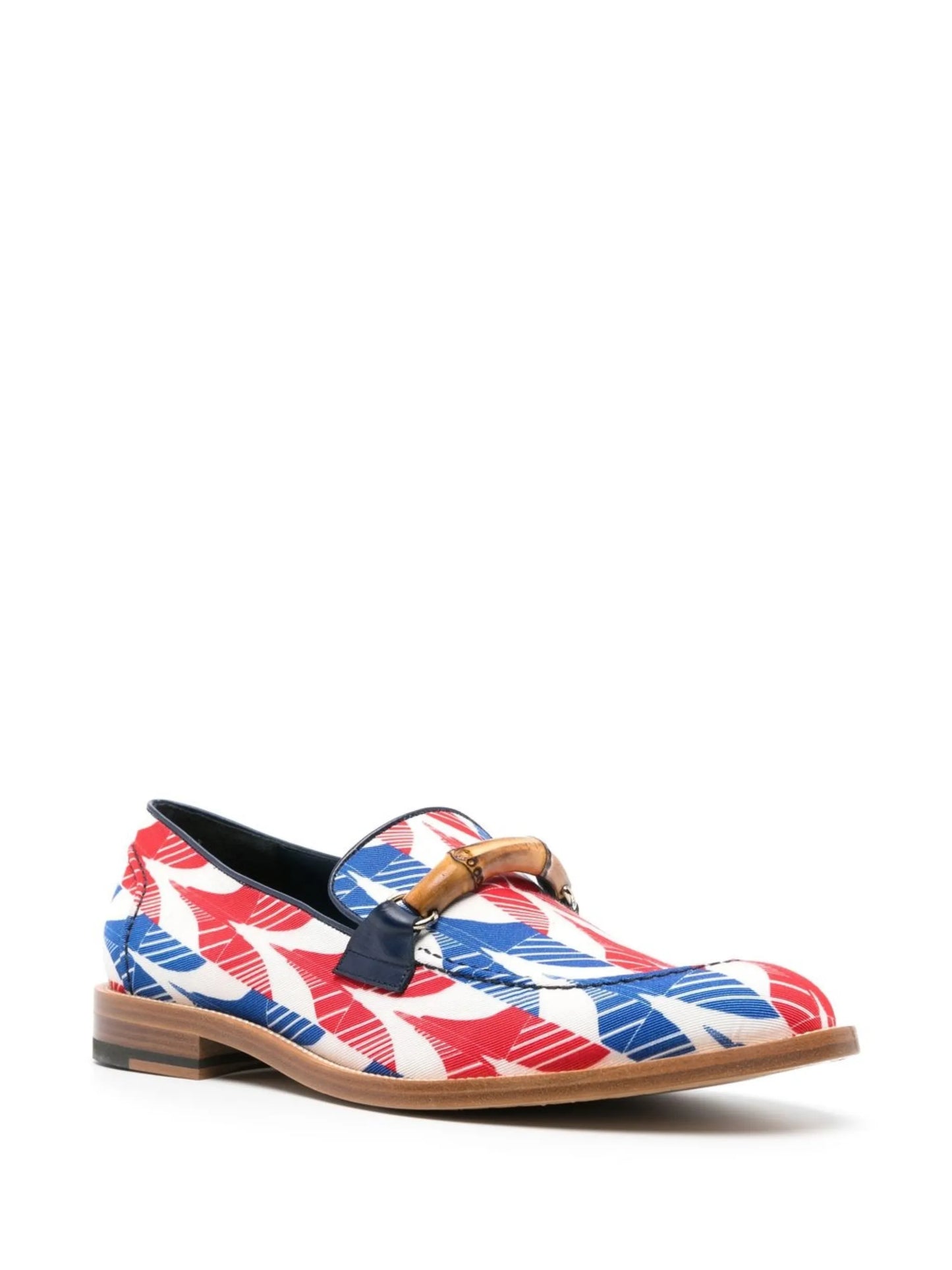 abstract-print Envelope loafers