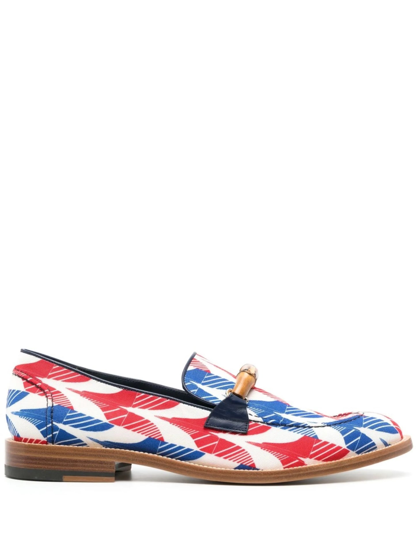 abstract-print Envelope loafers