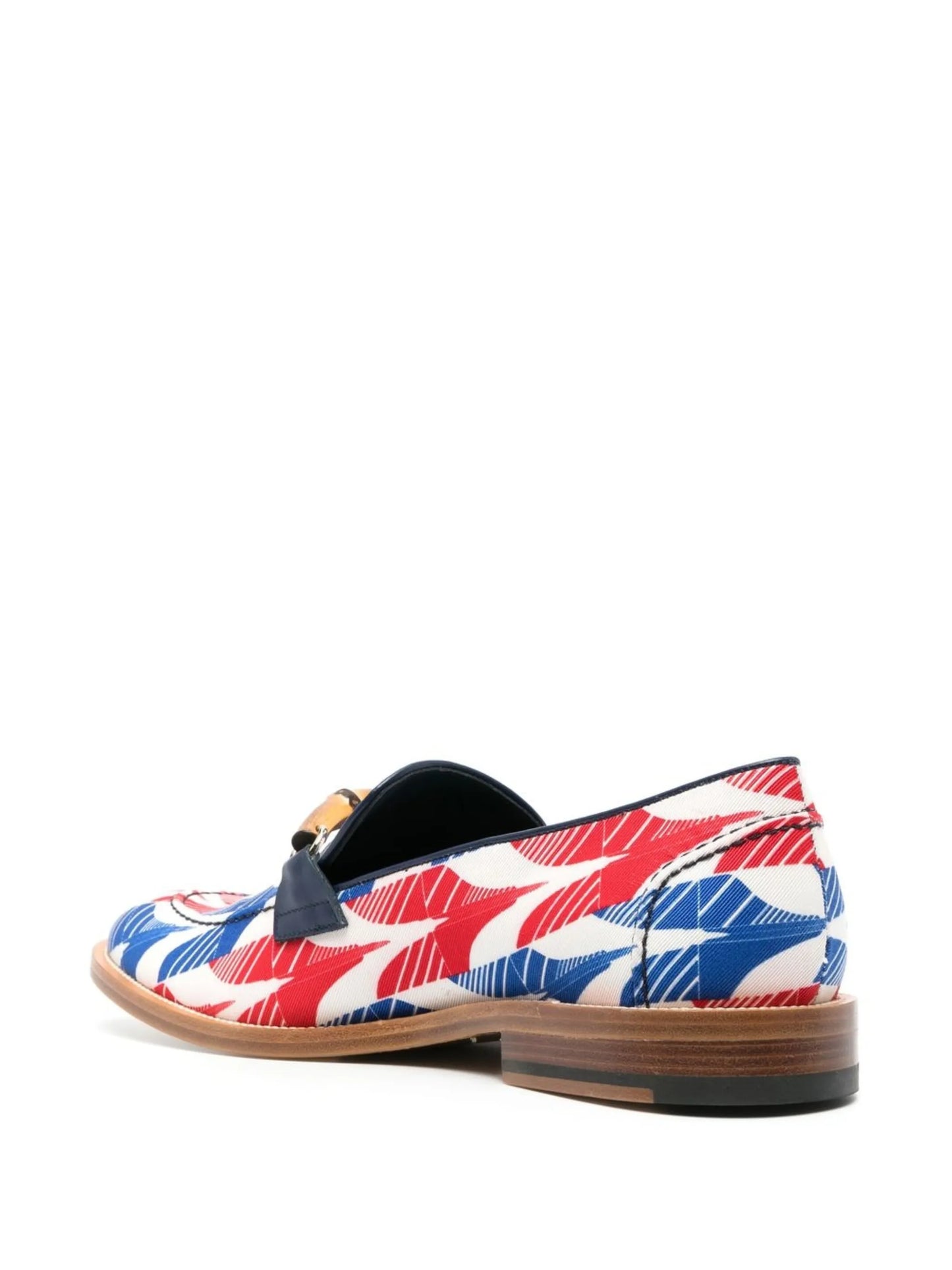 abstract-print Envelope loafers
