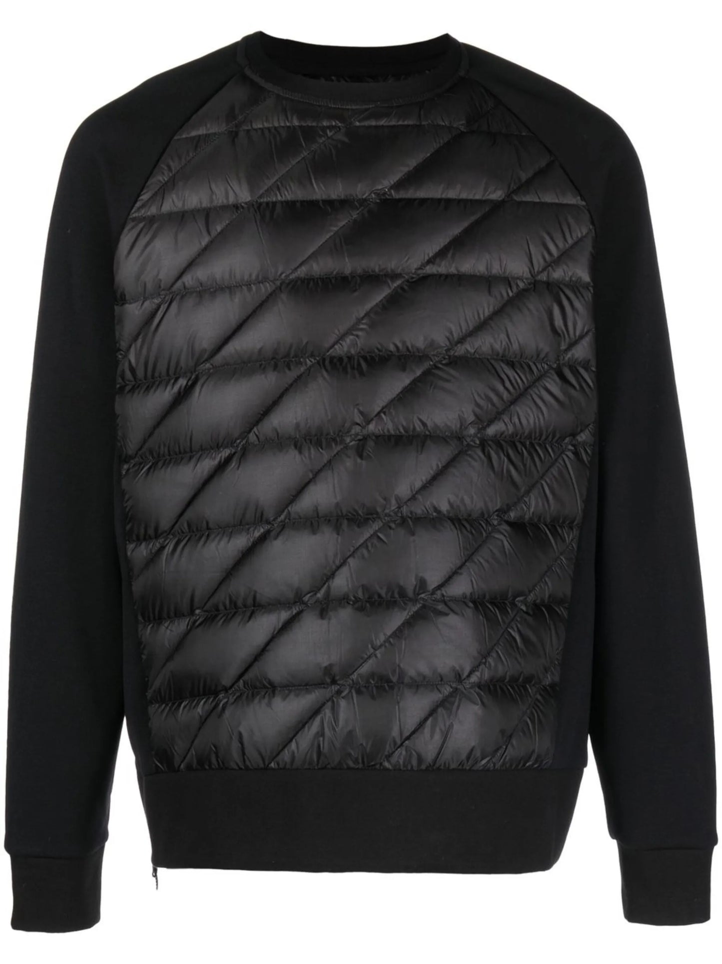 quilted down sweatshirt