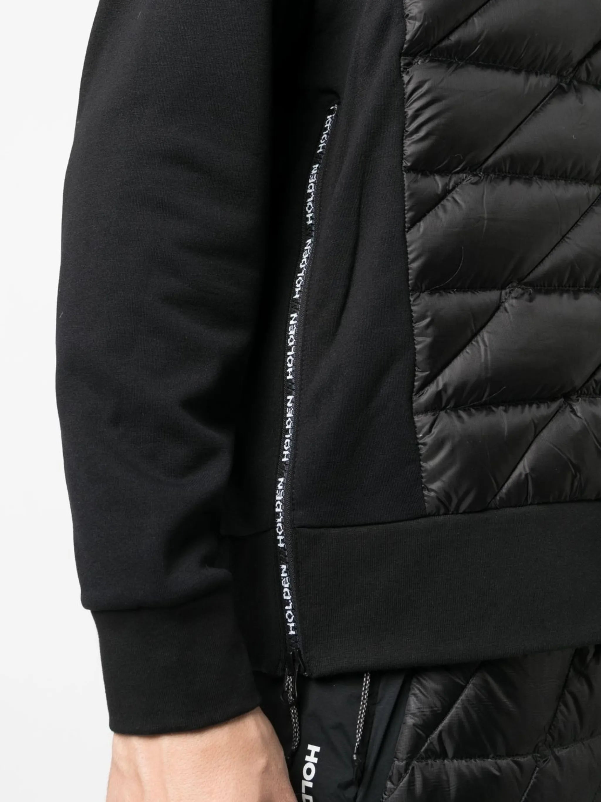 quilted down sweatshirt