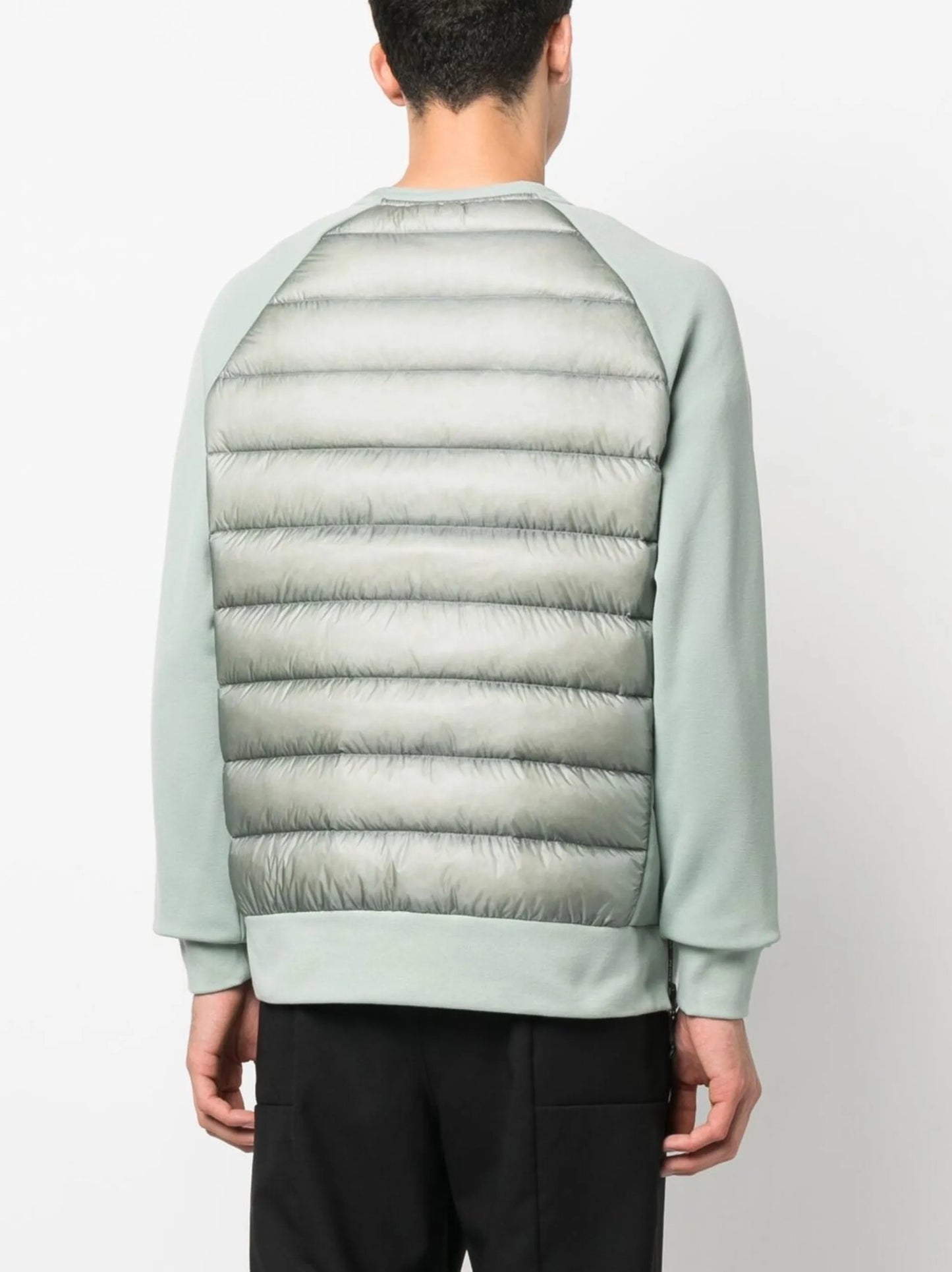 padded panel sweatshirt