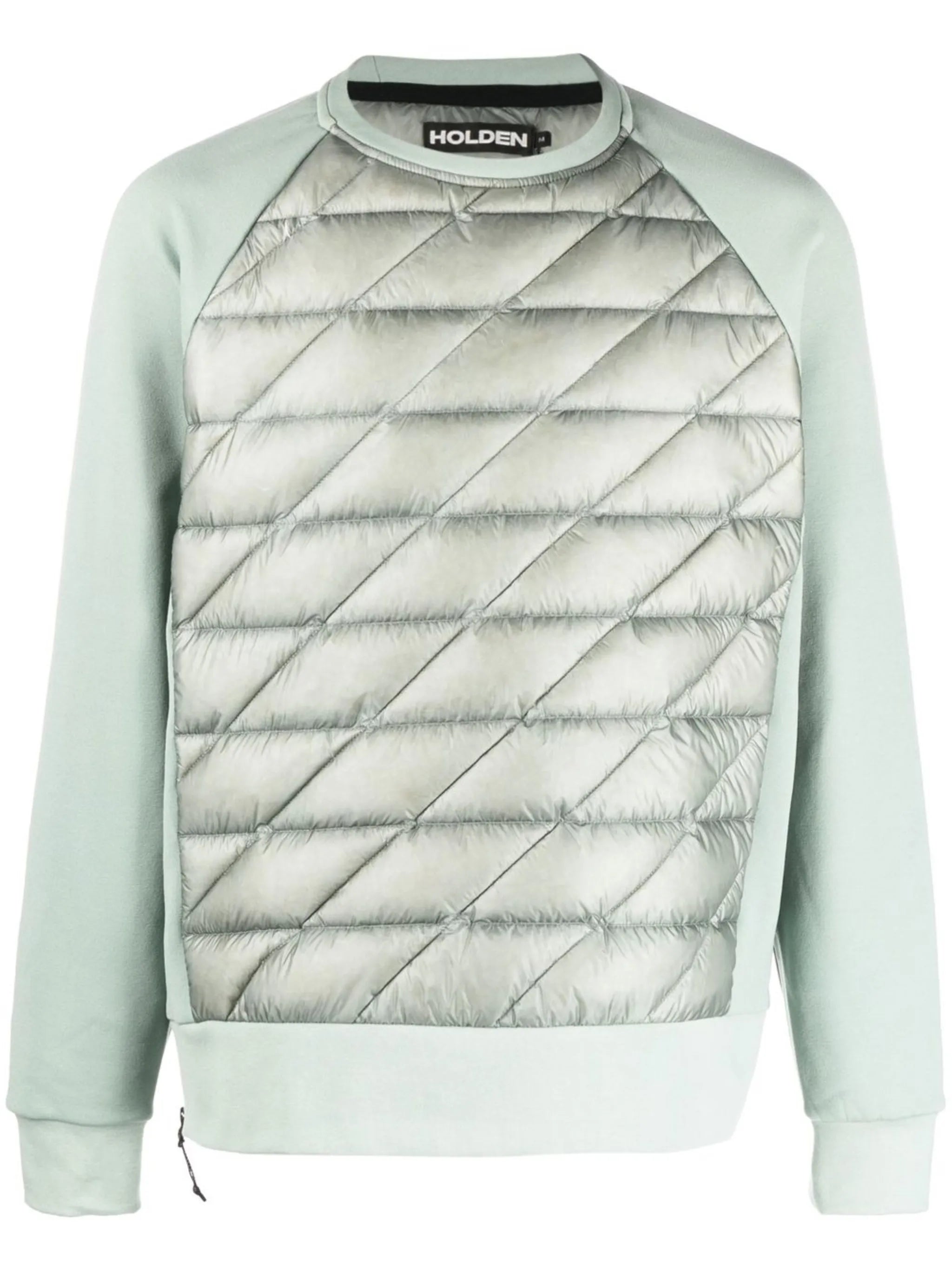 padded panel sweatshirt