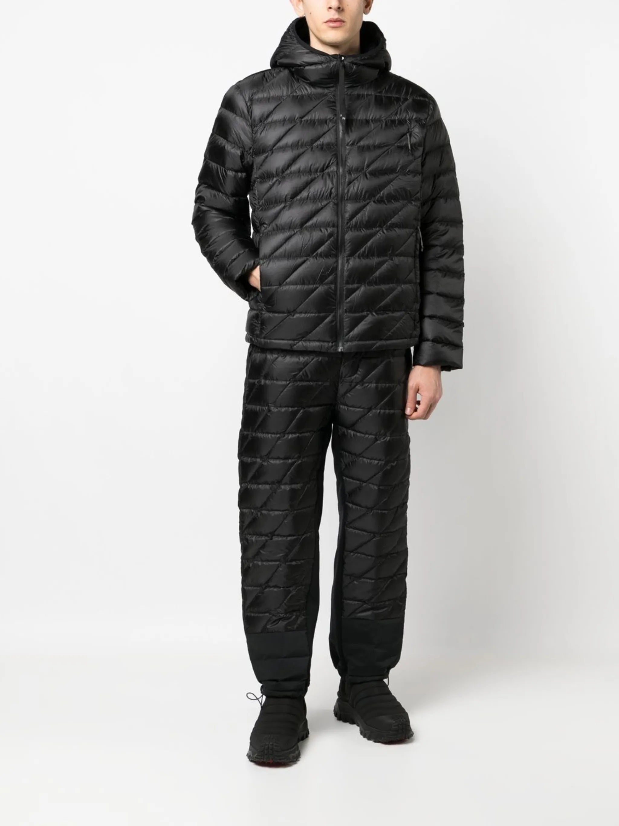 packable hooded down jacket