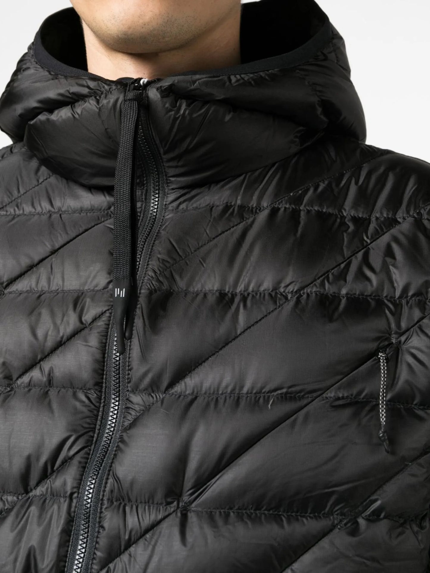 packable hooded down jacket