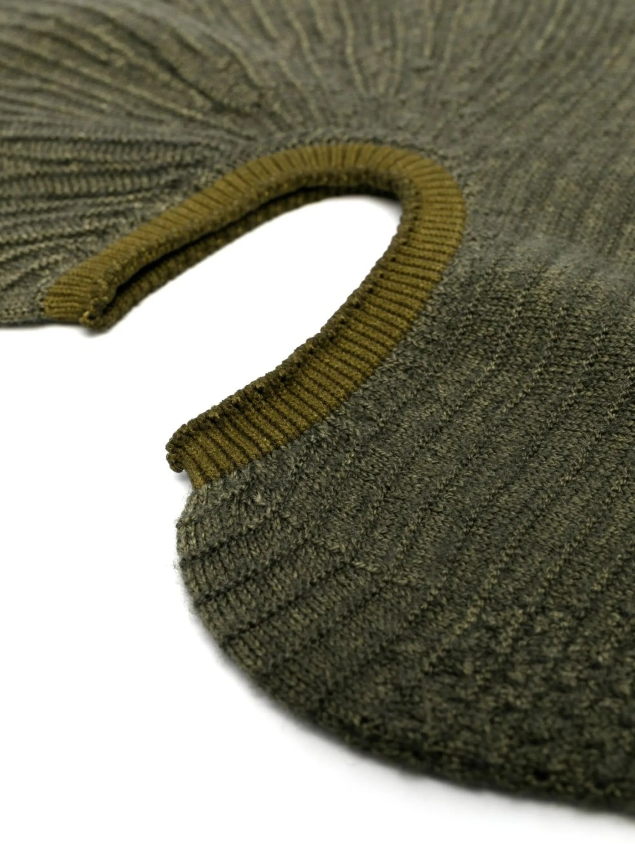 ribbed-detail balaclava