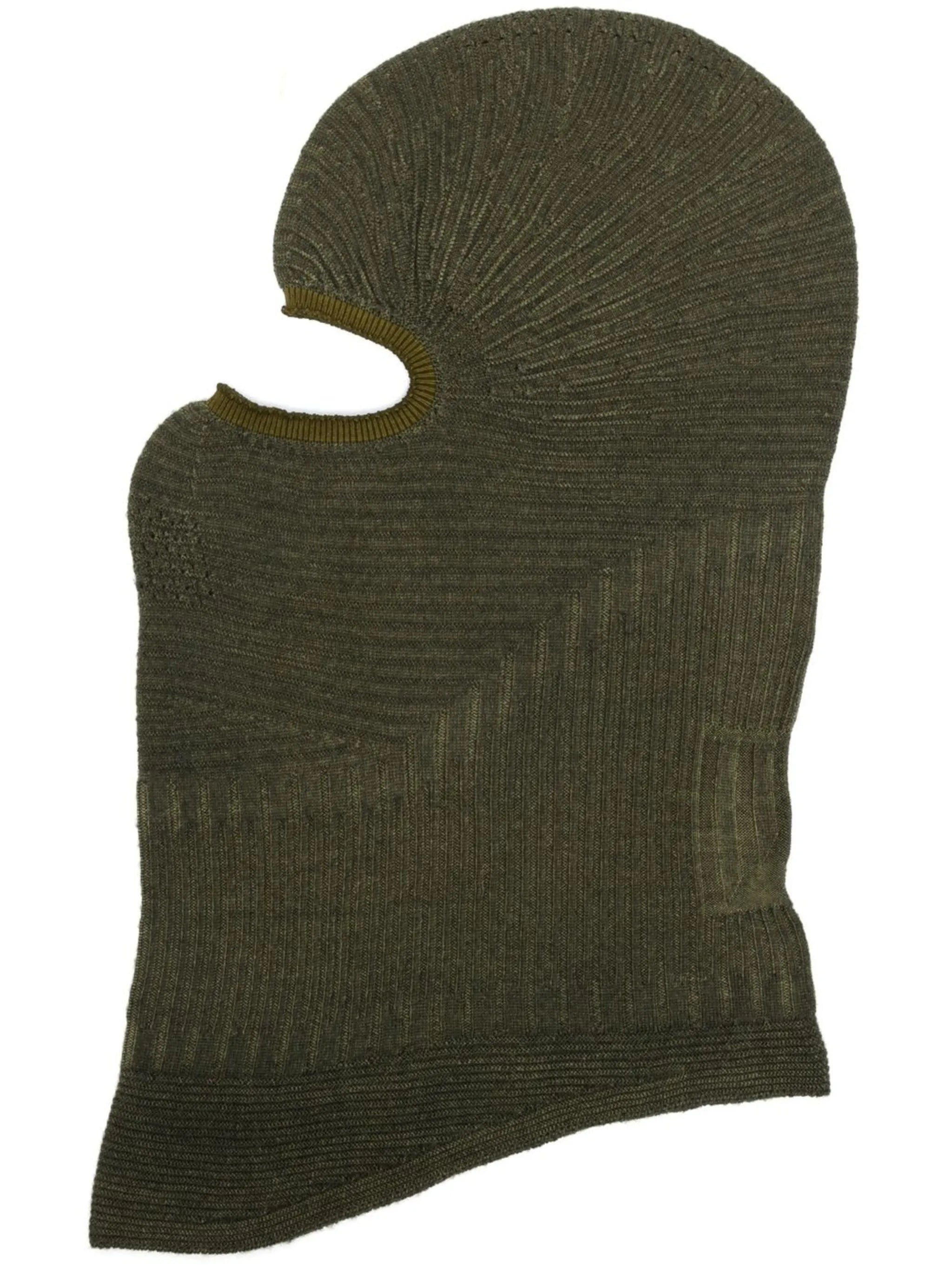 ribbed-detail balaclava