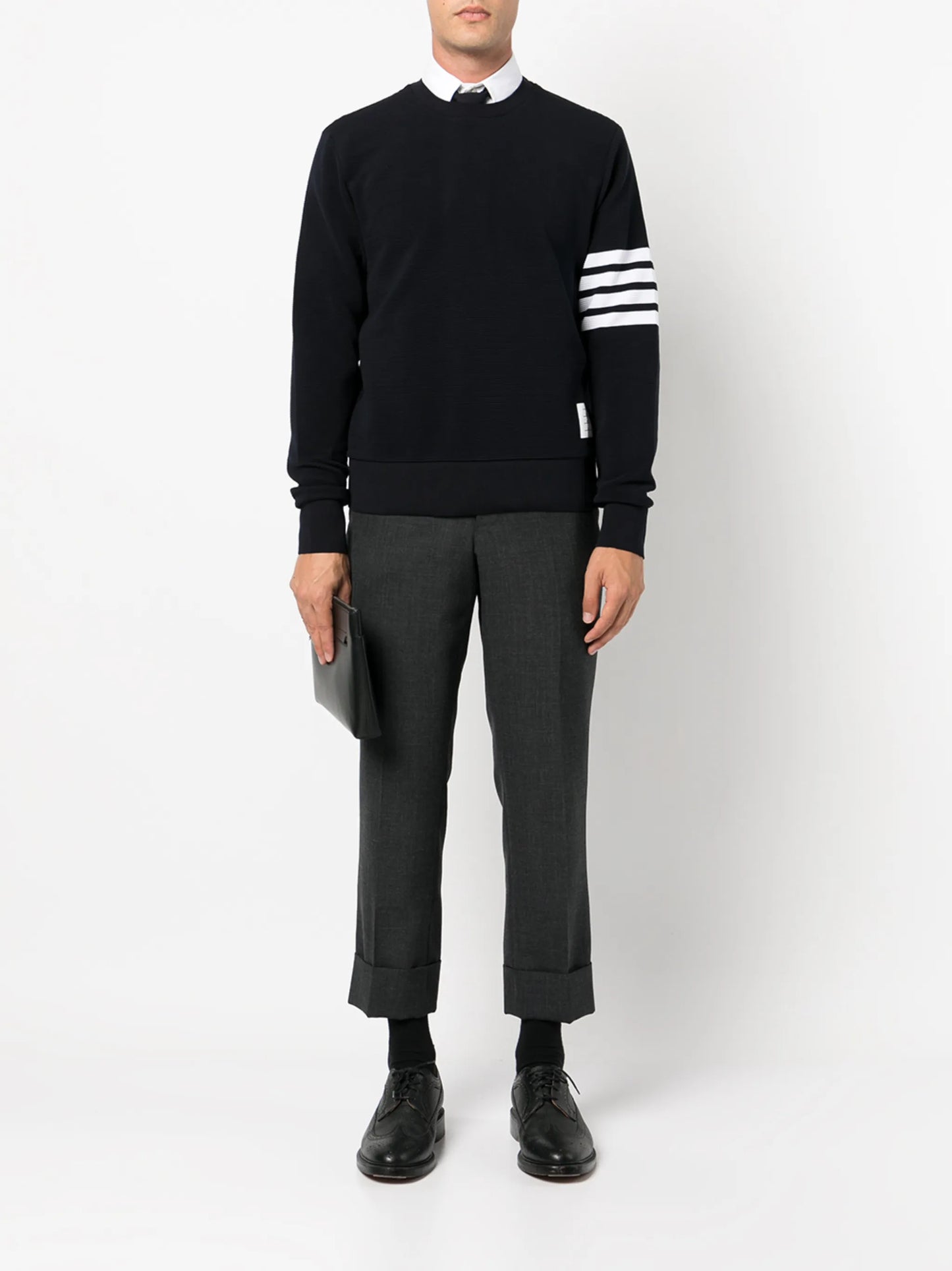 4-Bar cotton sweatshirt