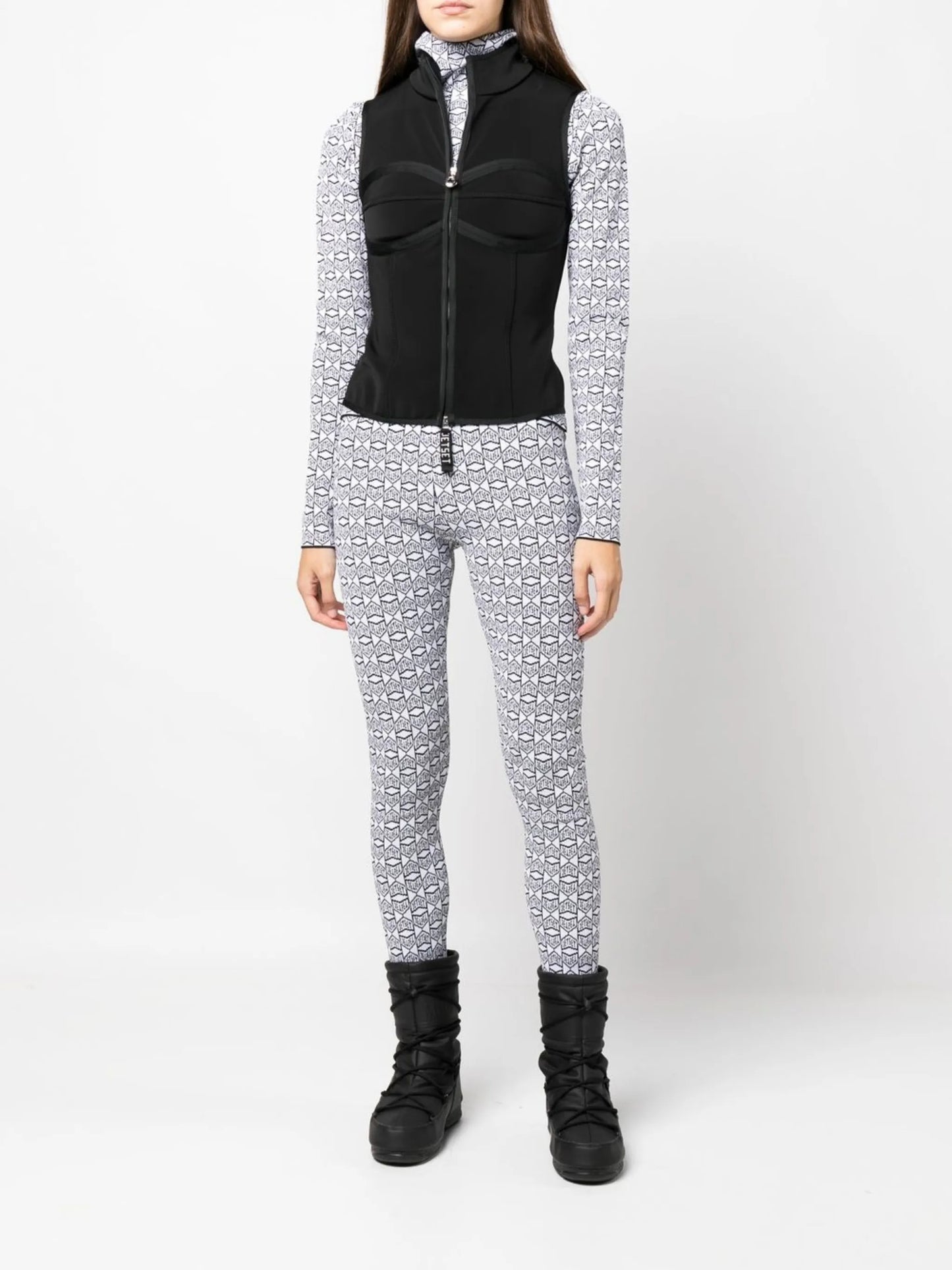 logo-print base-layer leggings