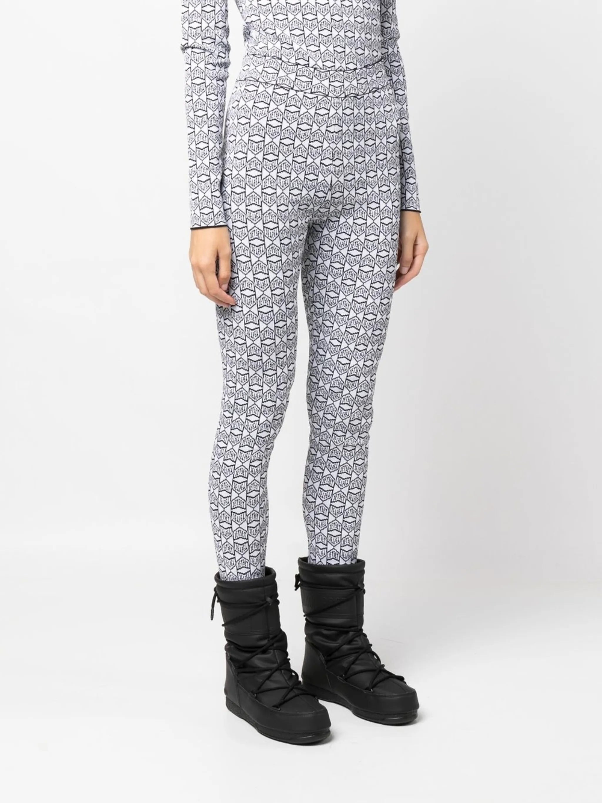 logo-print base-layer leggings