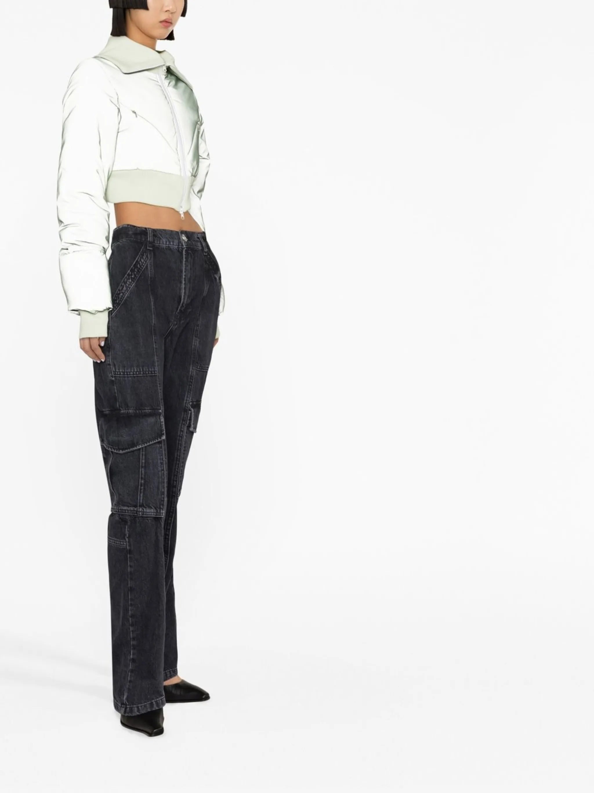 Bunny reflective cropped ski jacket