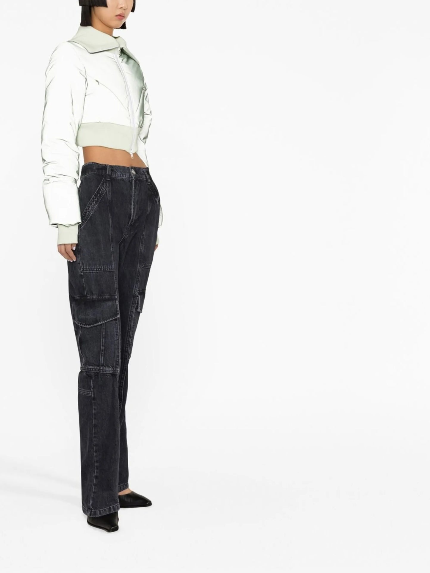 Bunny reflective cropped ski jacket