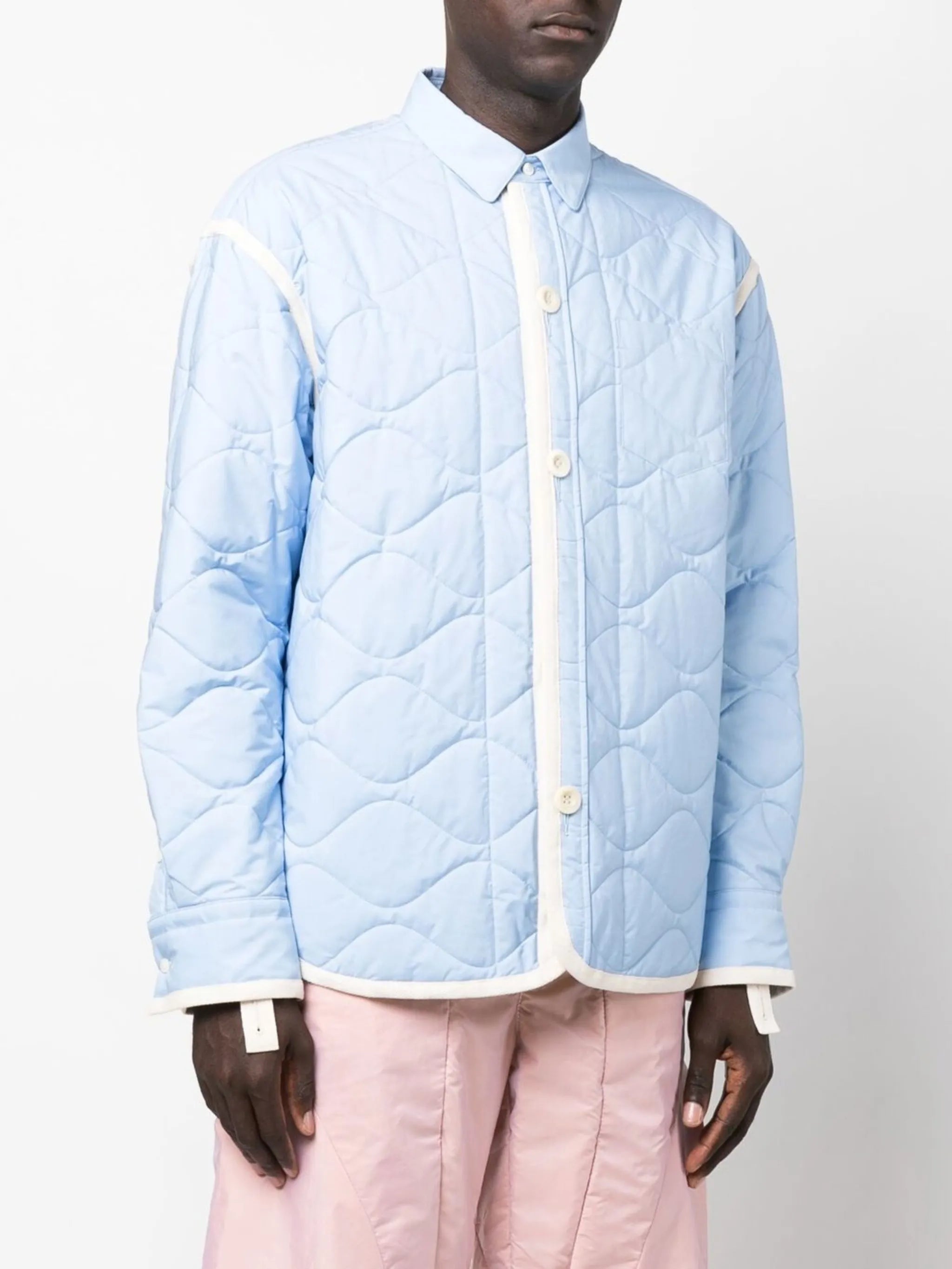 quilted shirt jacket