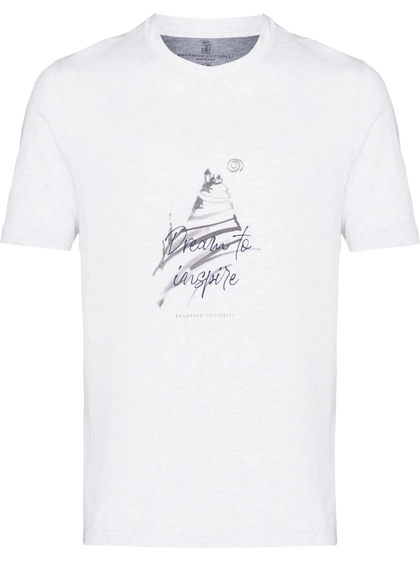 slogan print cotton T-shirt
