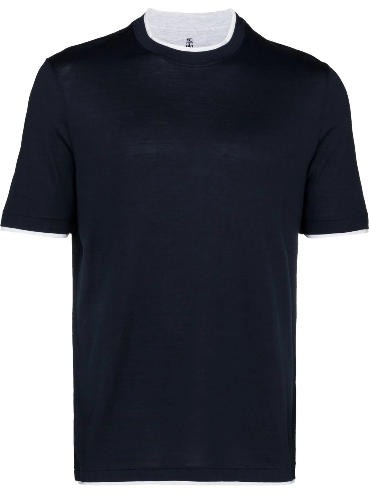 contrast-trim T-shirt