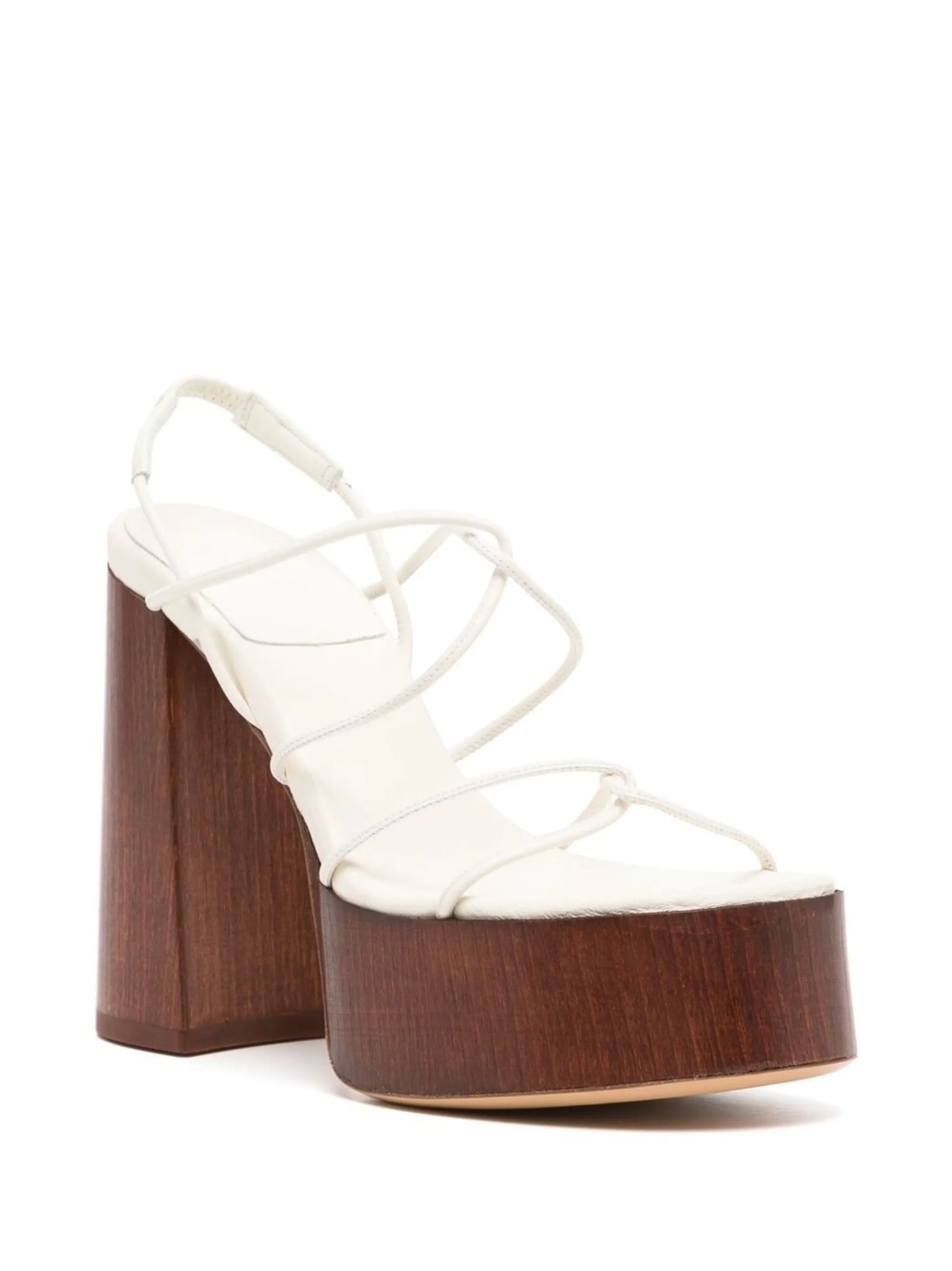 120mm platform strappy sandals