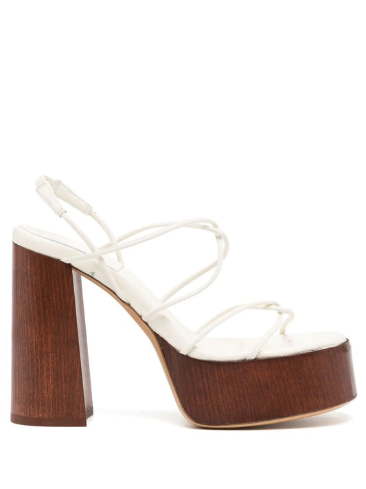 120mm platform strappy sandals