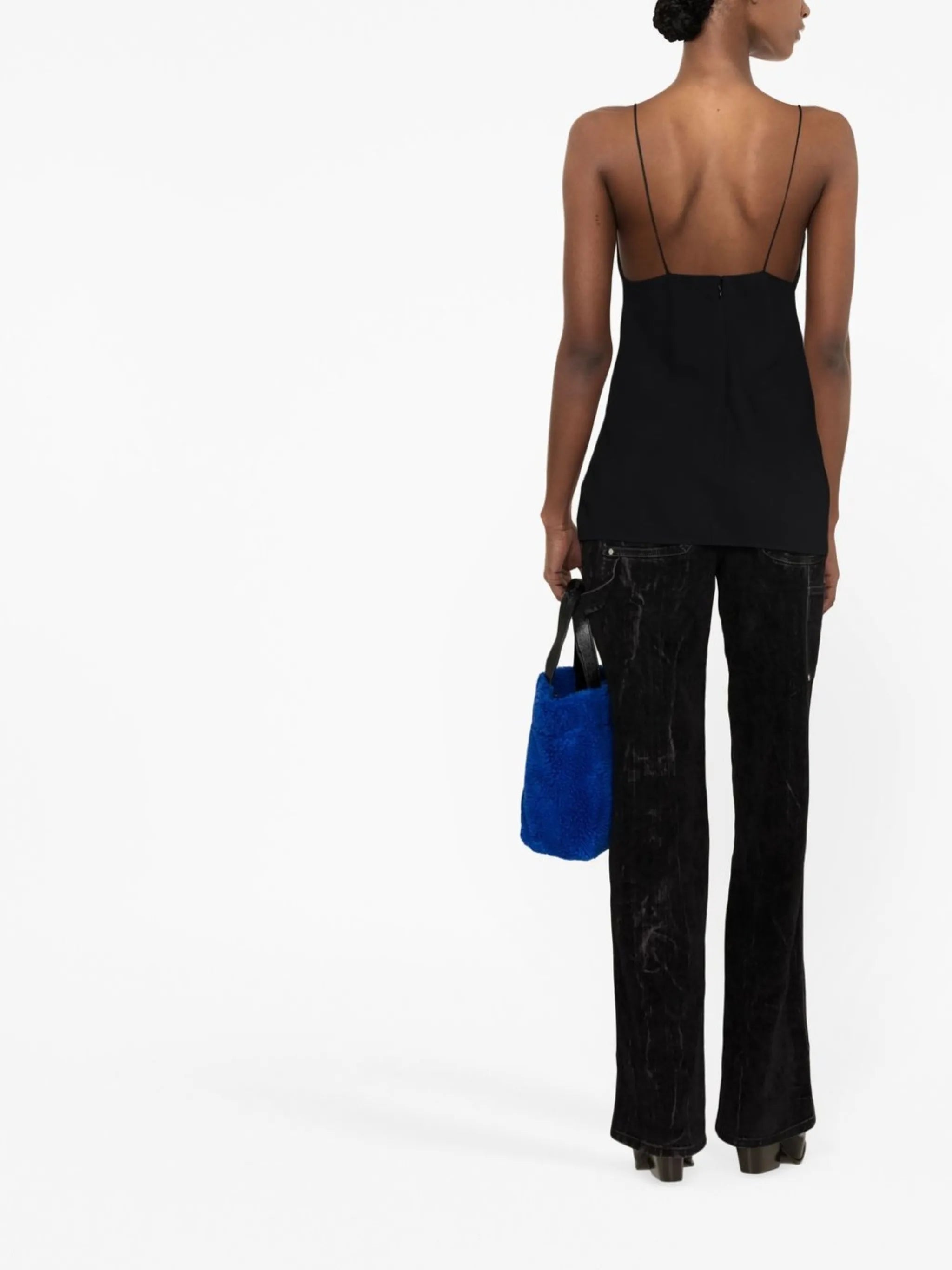 sleeveless multi-panel top