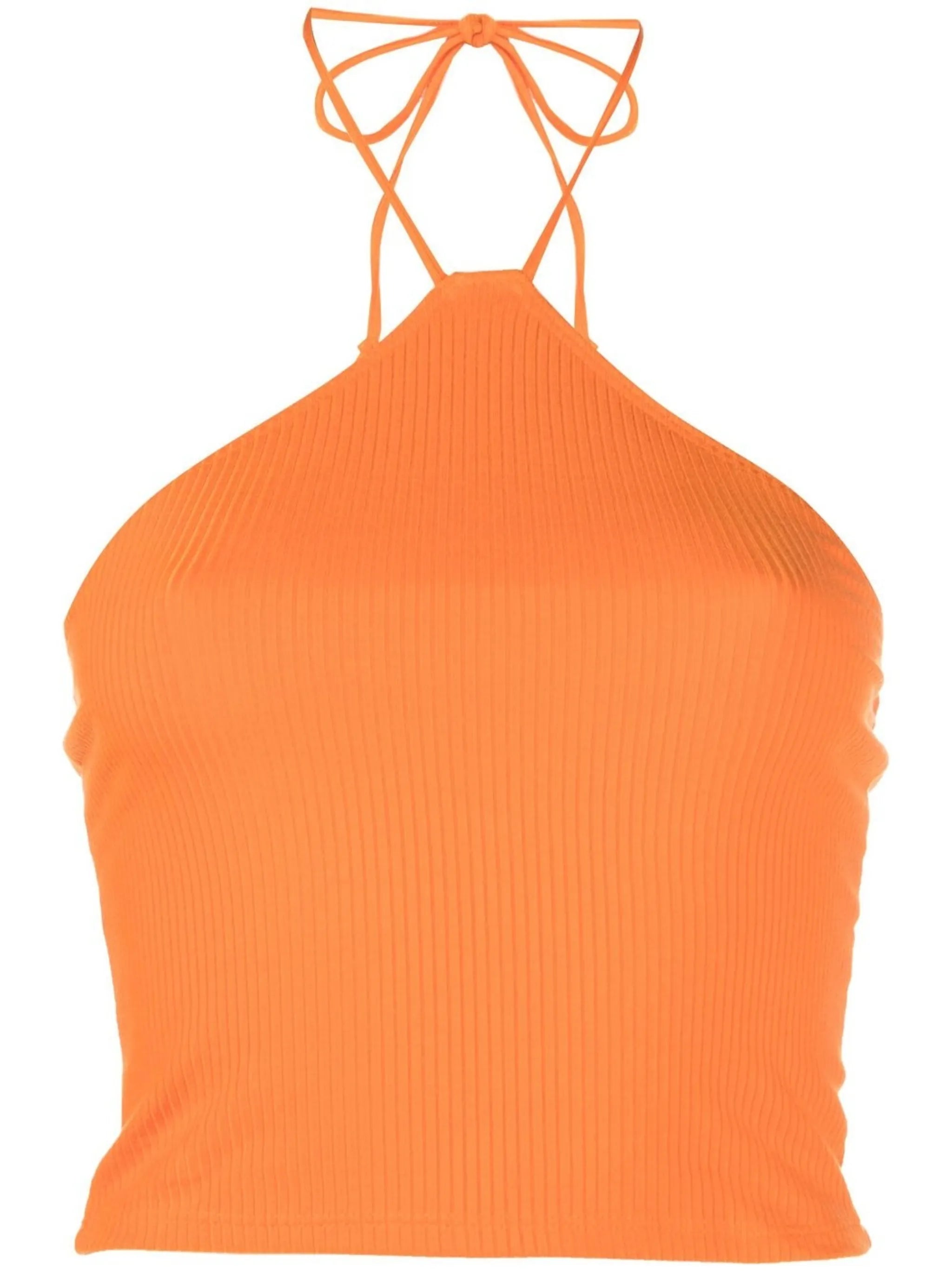 Aversa halterneck cropped top