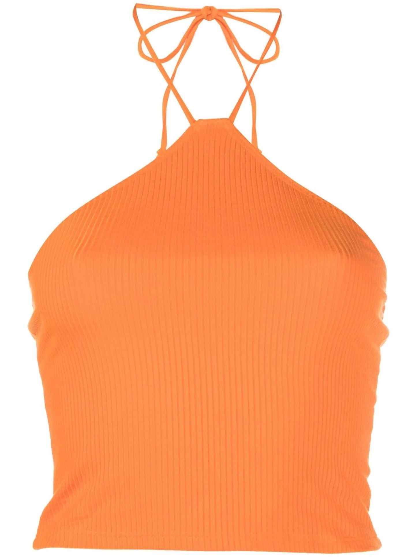 Aversa halterneck cropped top