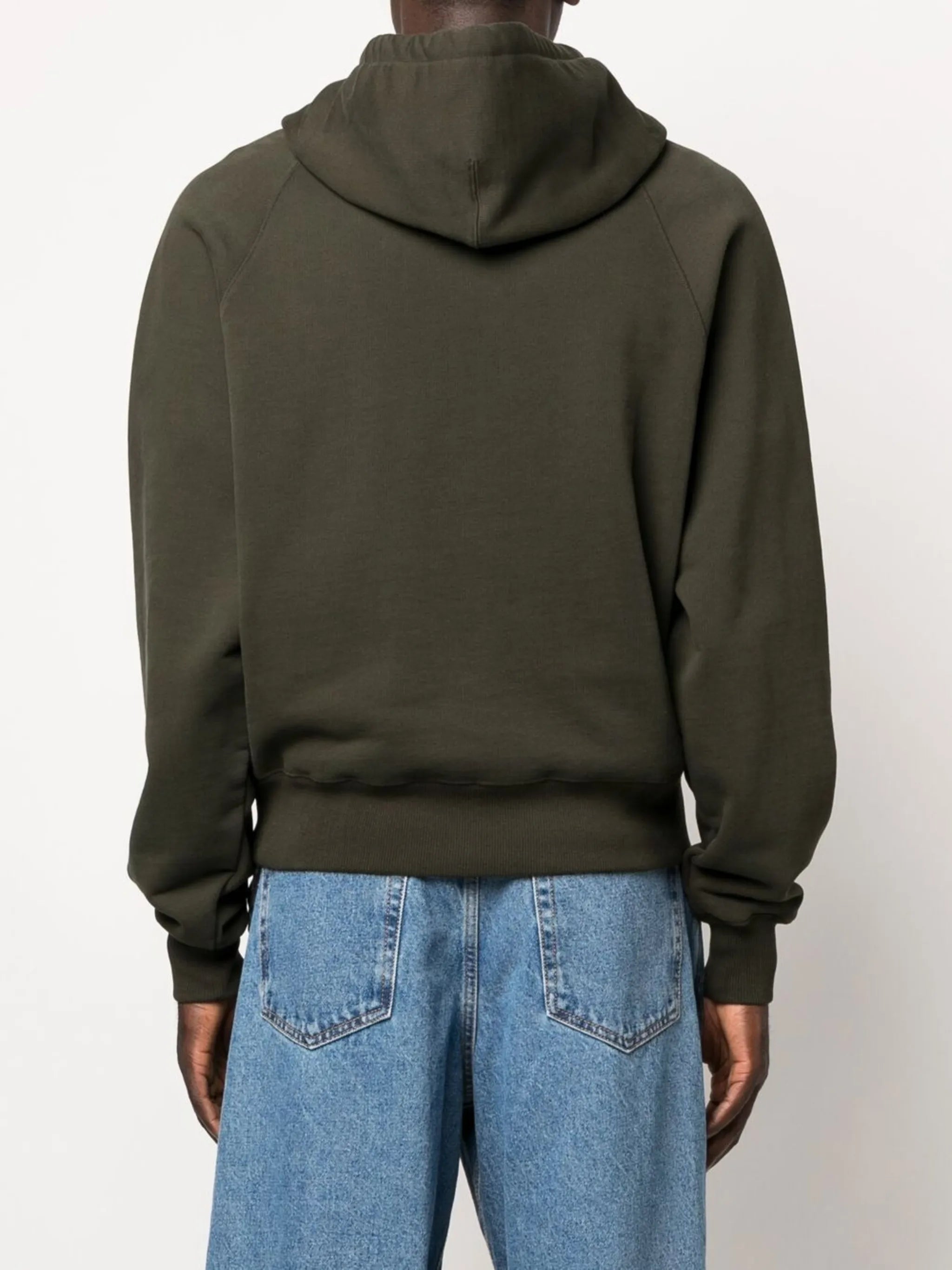 logo-embroidered hoodie