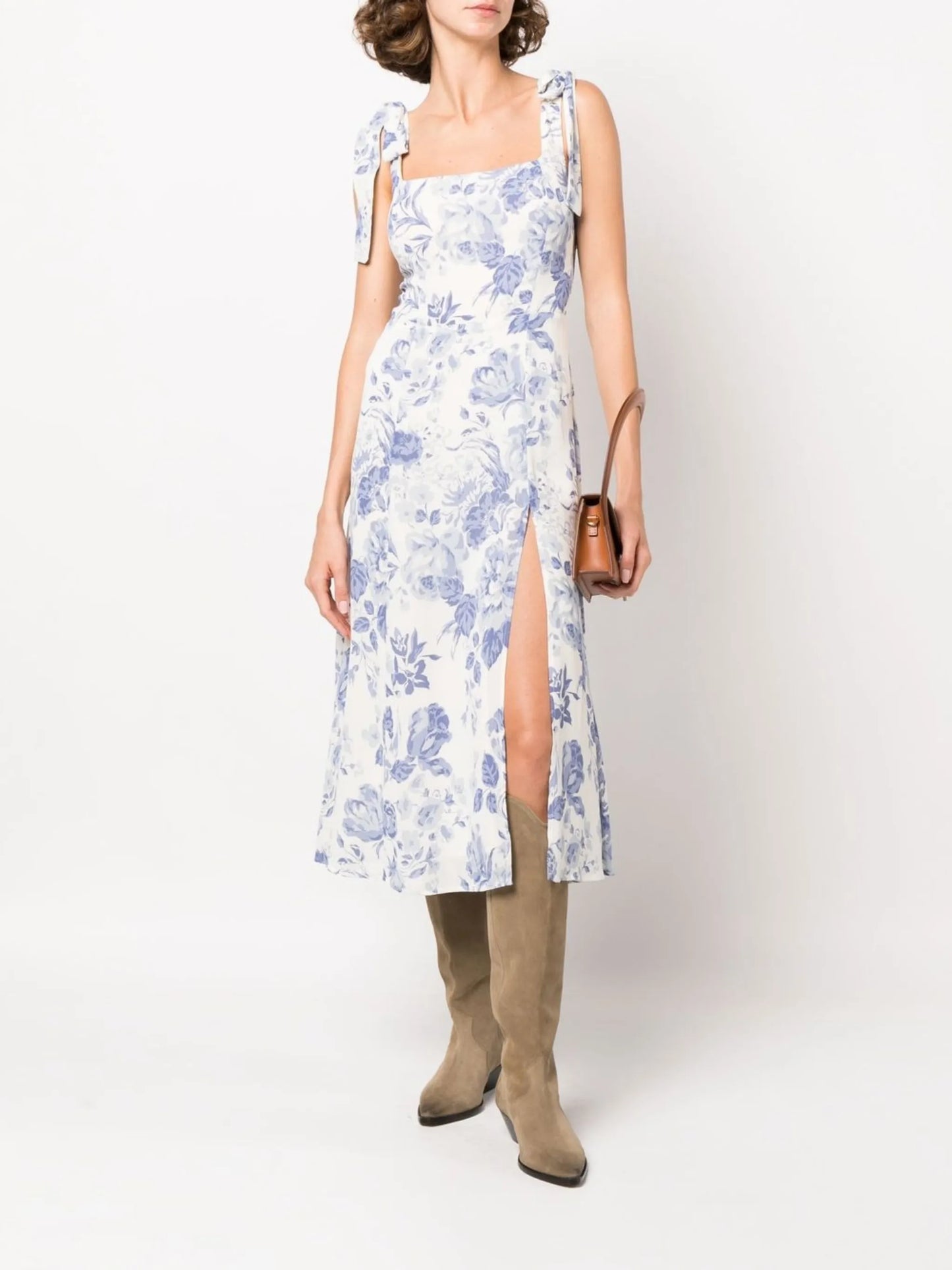 Twilight floral-print midi dress