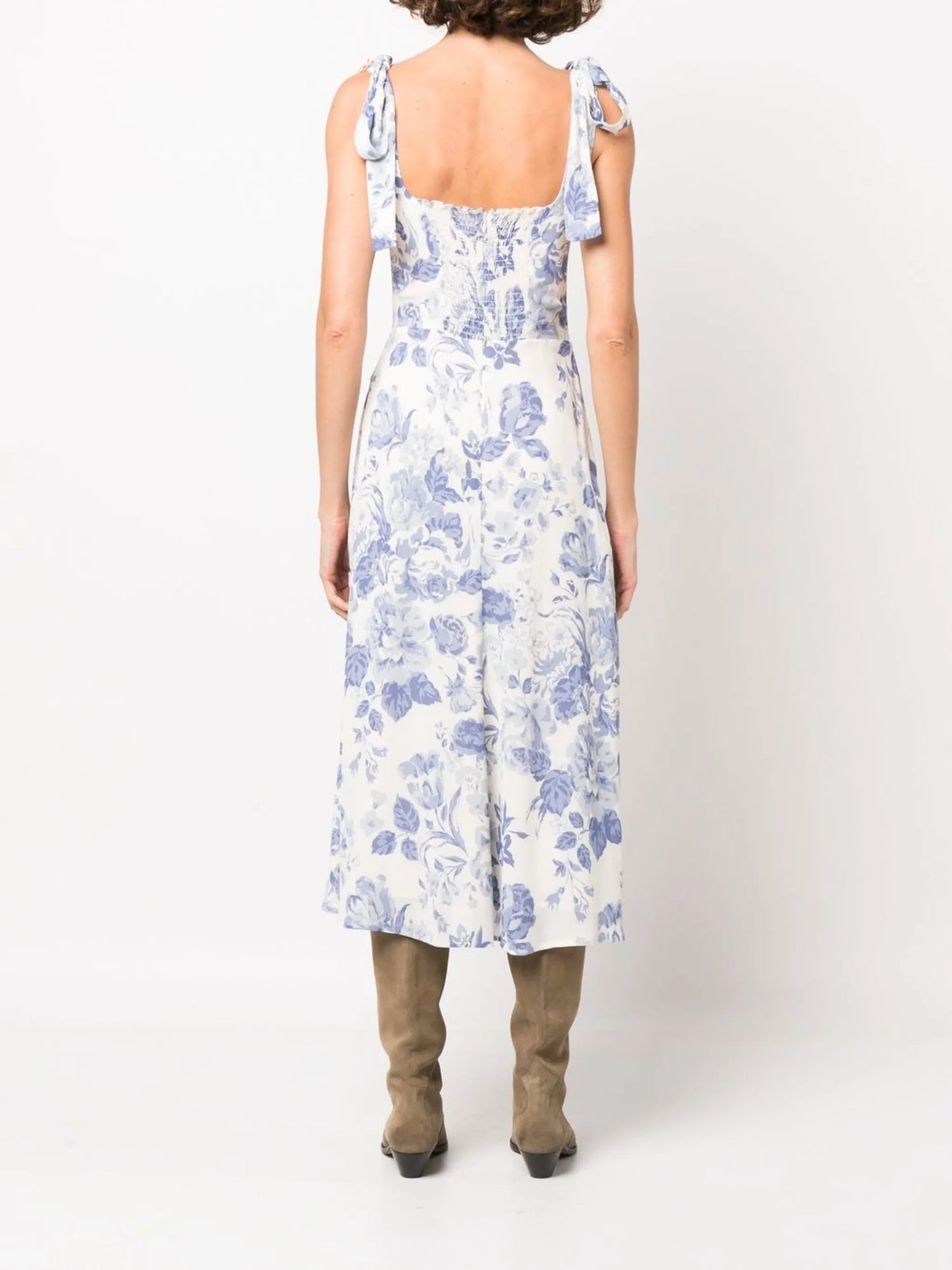 Twilight floral-print midi dress
