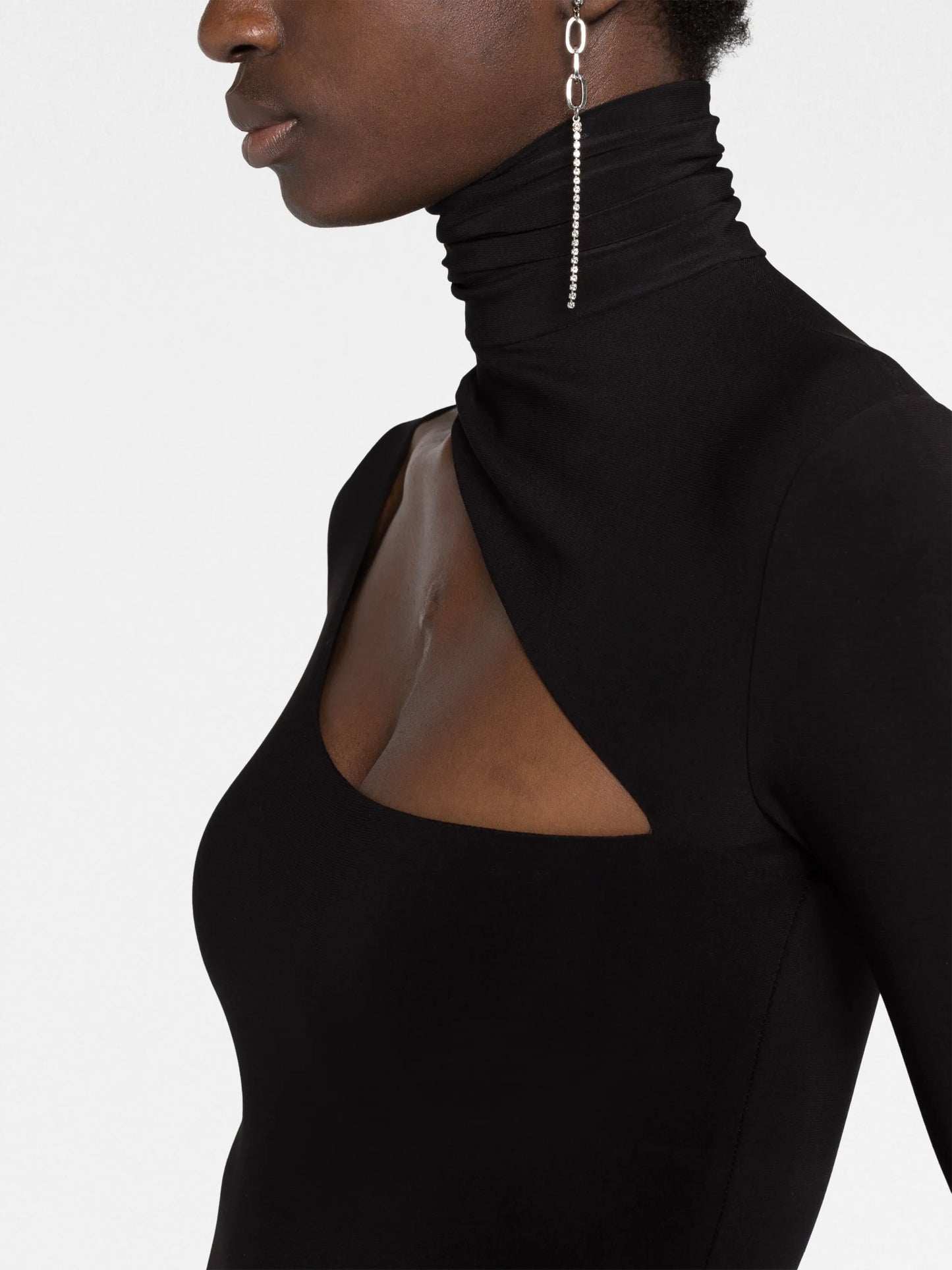 cut-out long-sleeve body