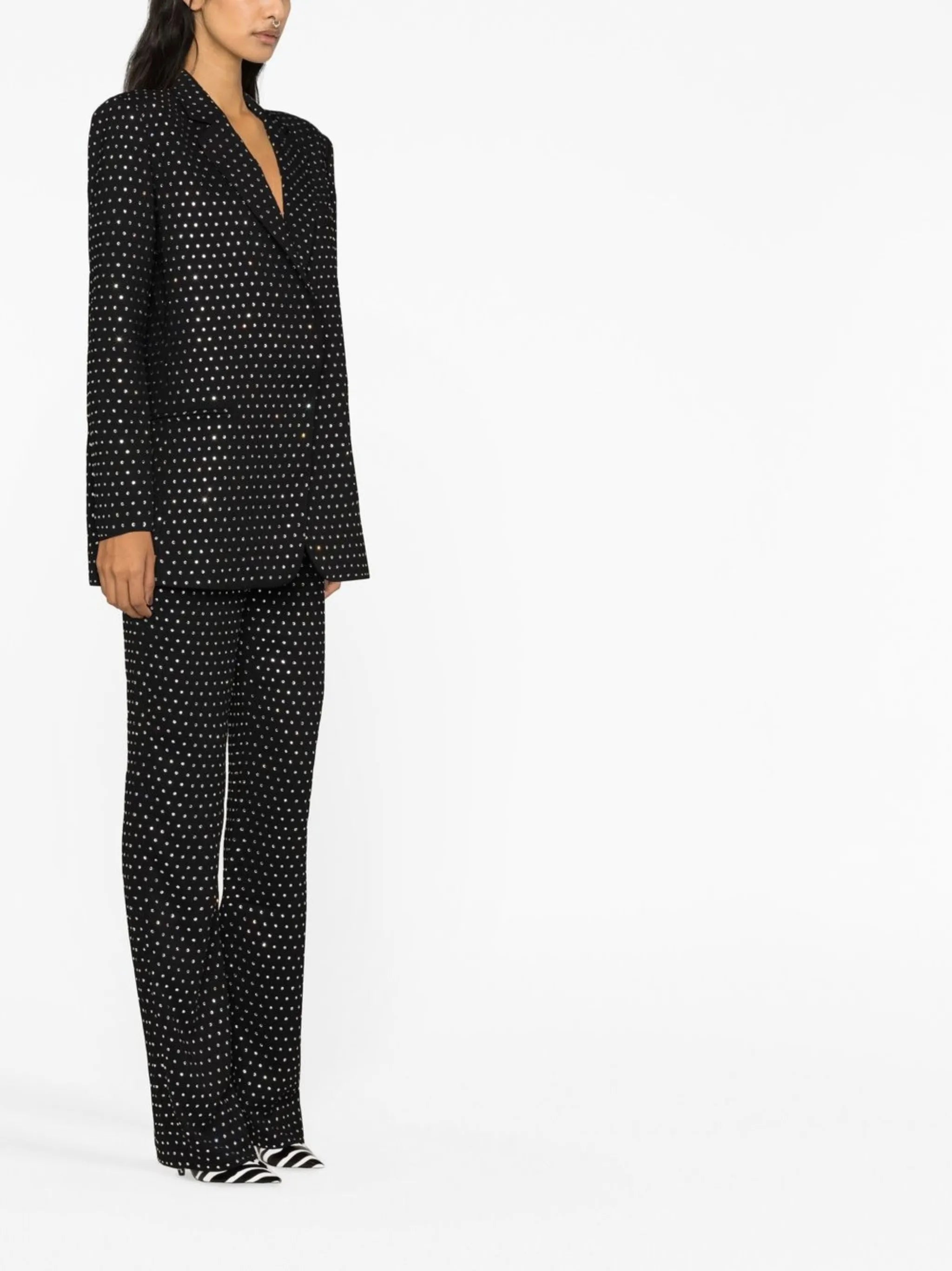 Guia oversized crystal-embellished blazer