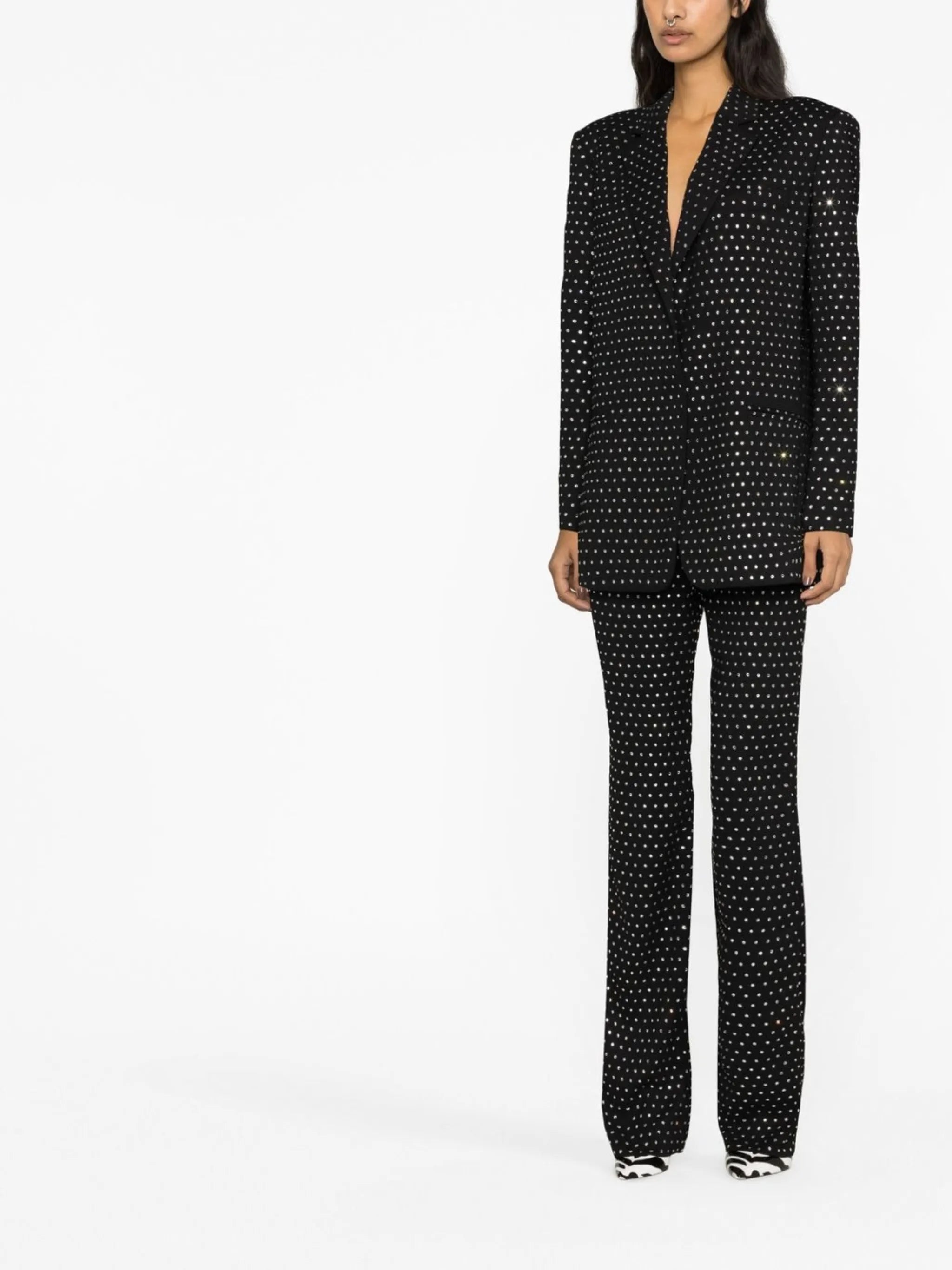 Guia oversized crystal-embellished blazer