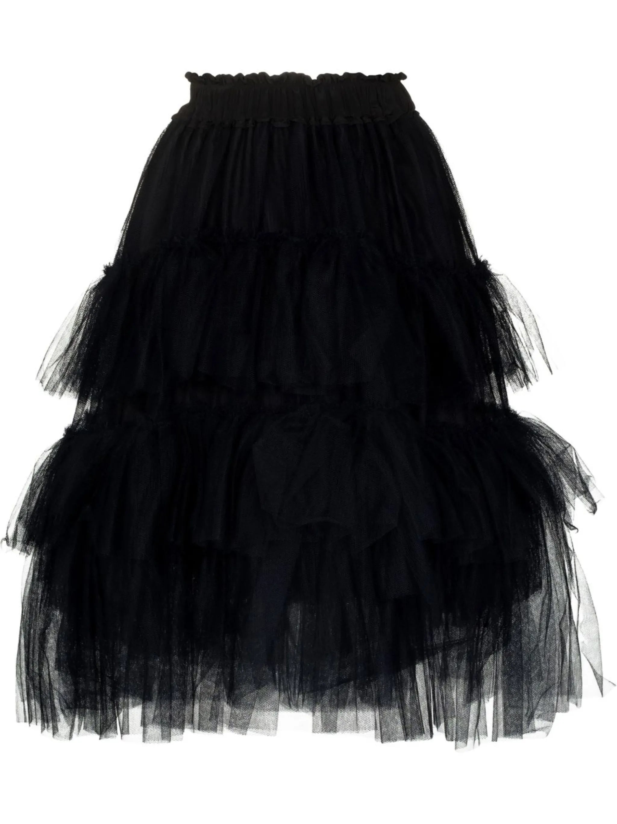 high-waisted tulle skirt