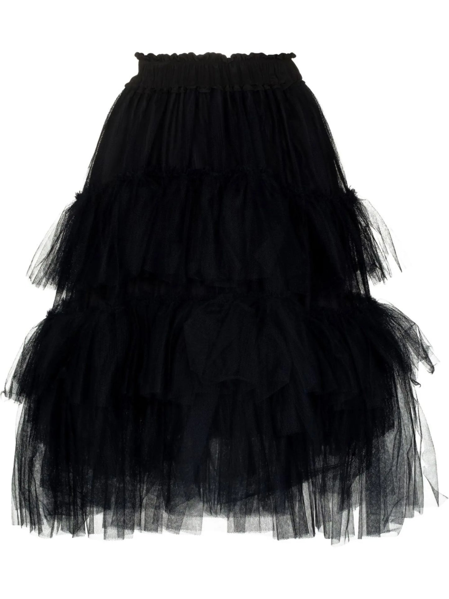 high-waisted tulle skirt