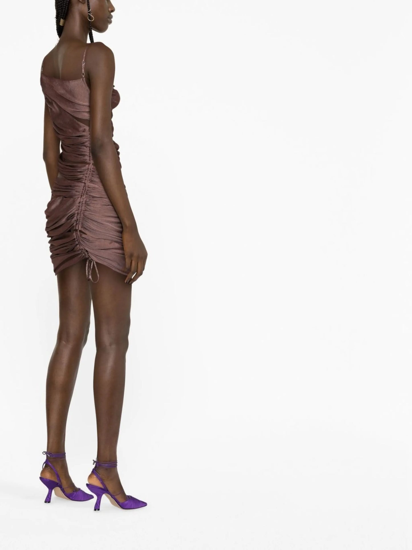 Appleskin cut-out dress