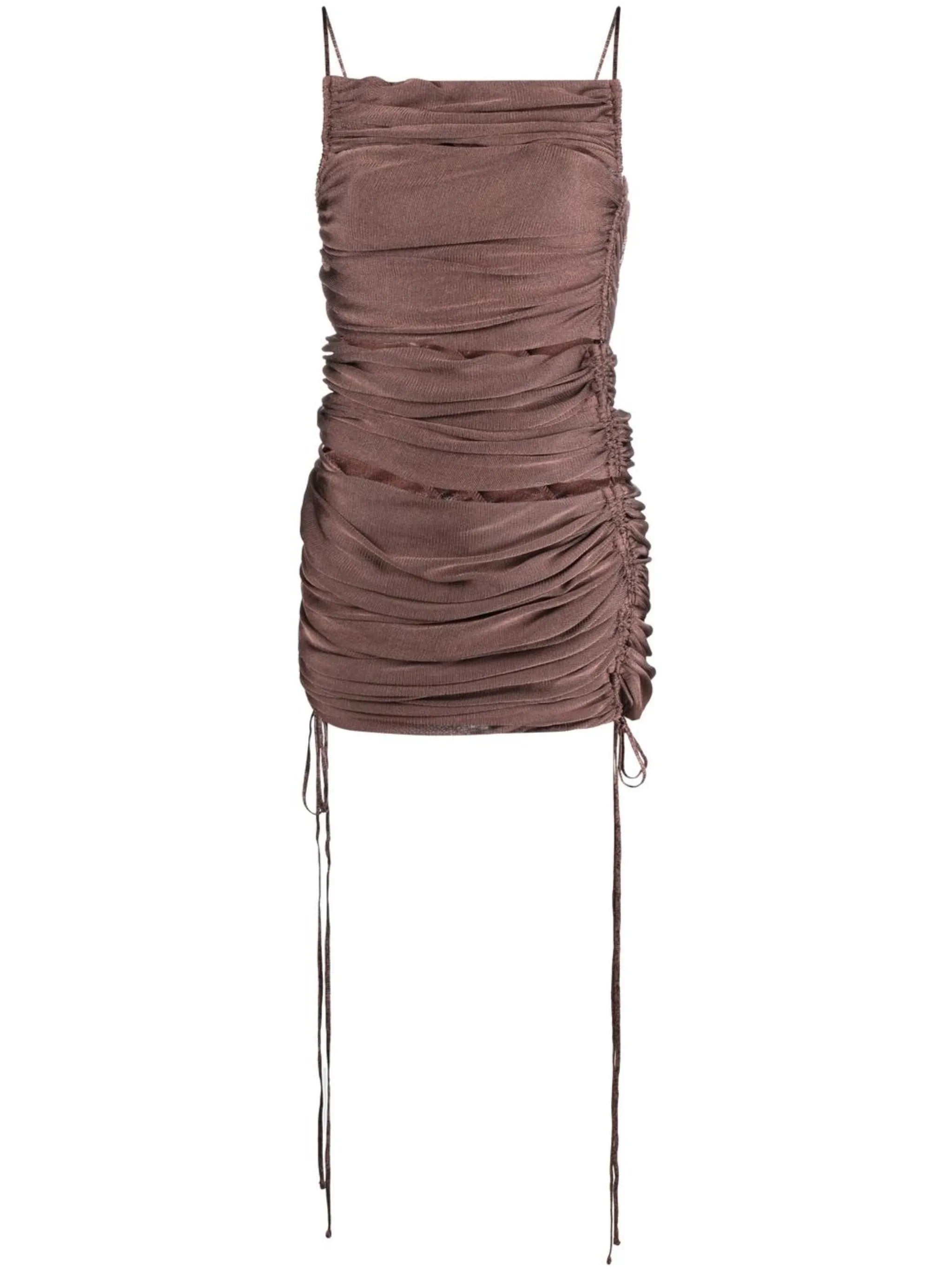 Appleskin cut-out dress