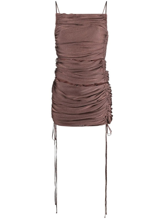 Appleskin cut-out dress