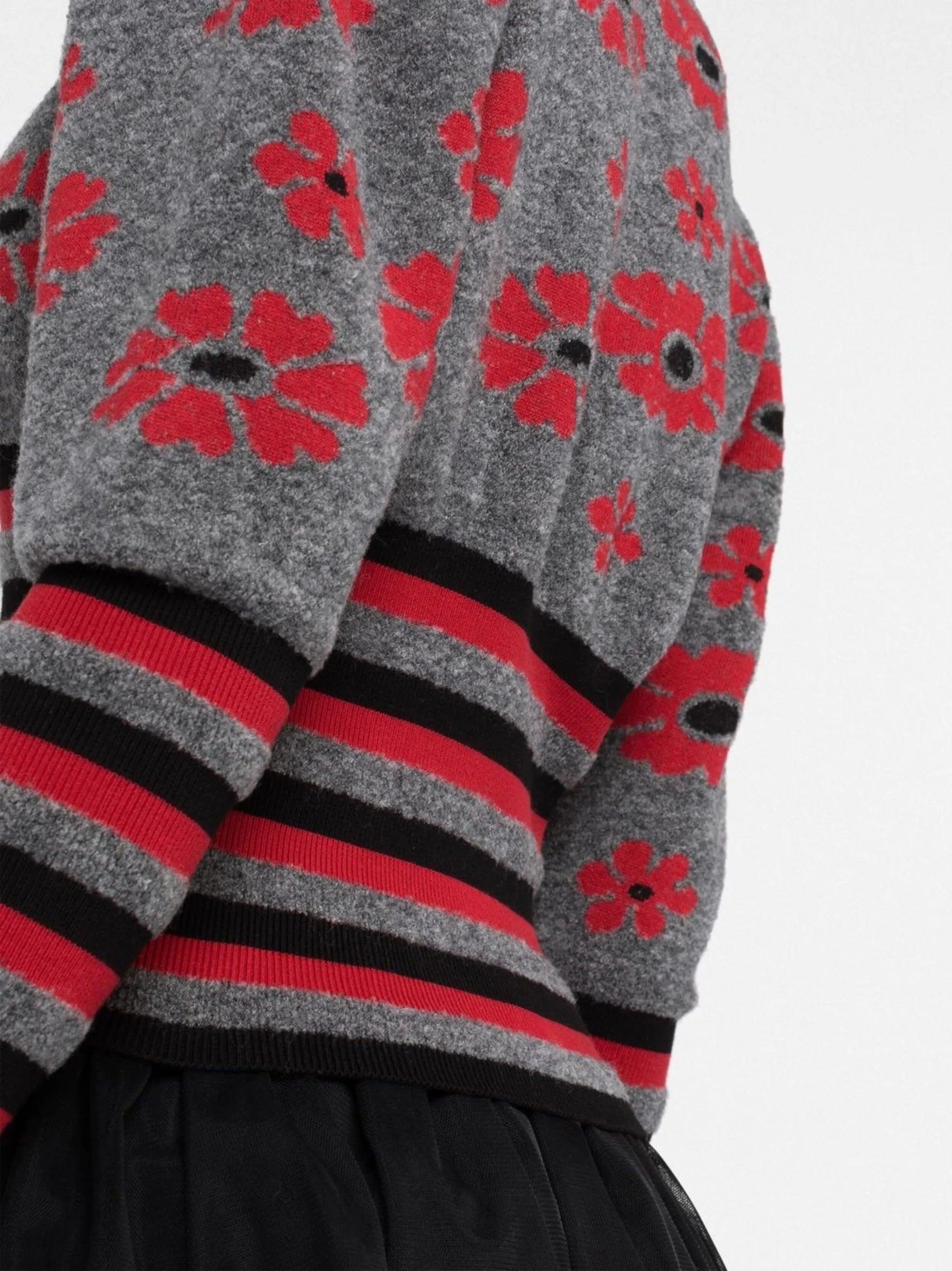 Becca patterned intarsia-knit jumper