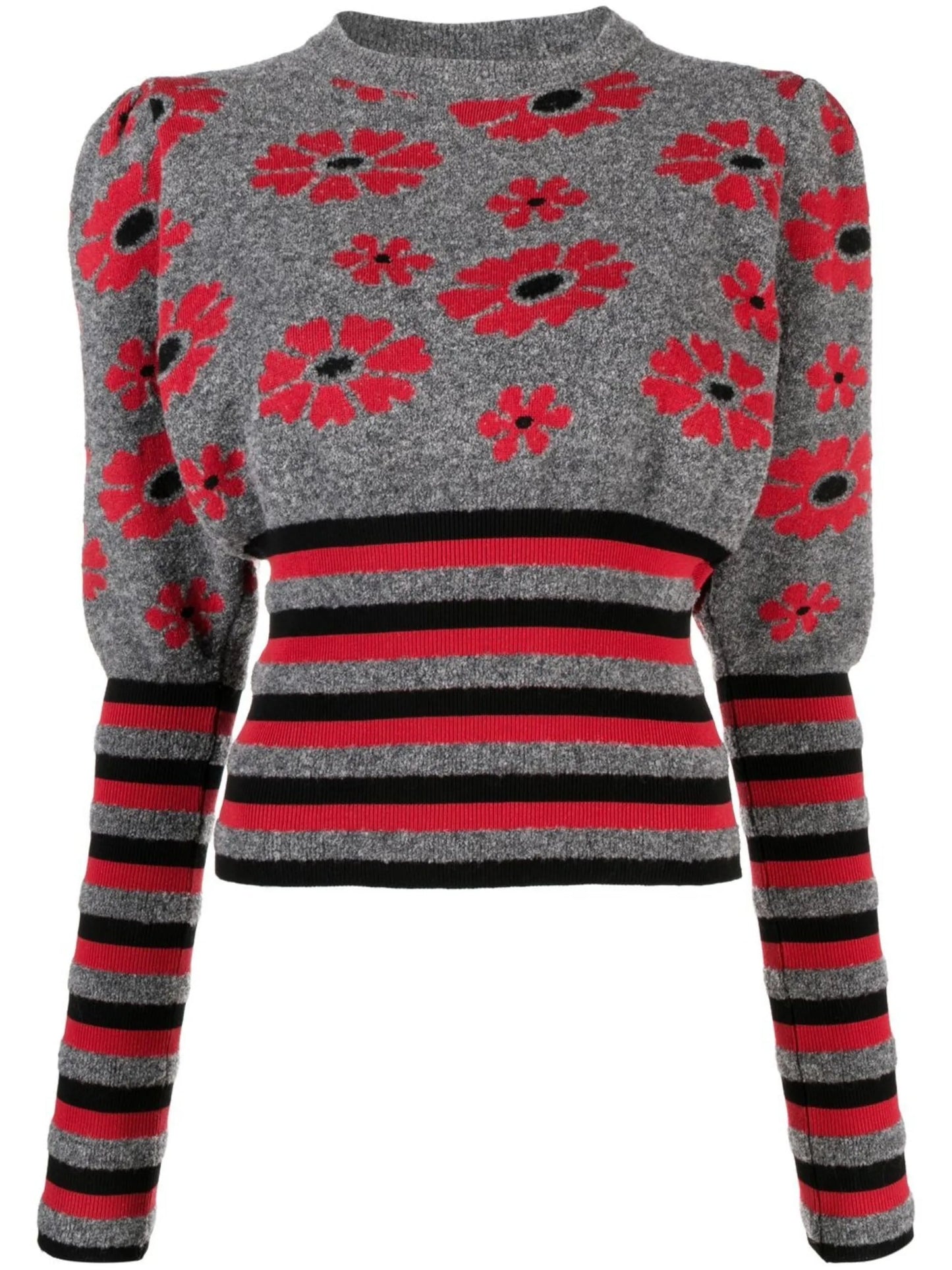 Becca patterned intarsia-knit jumper