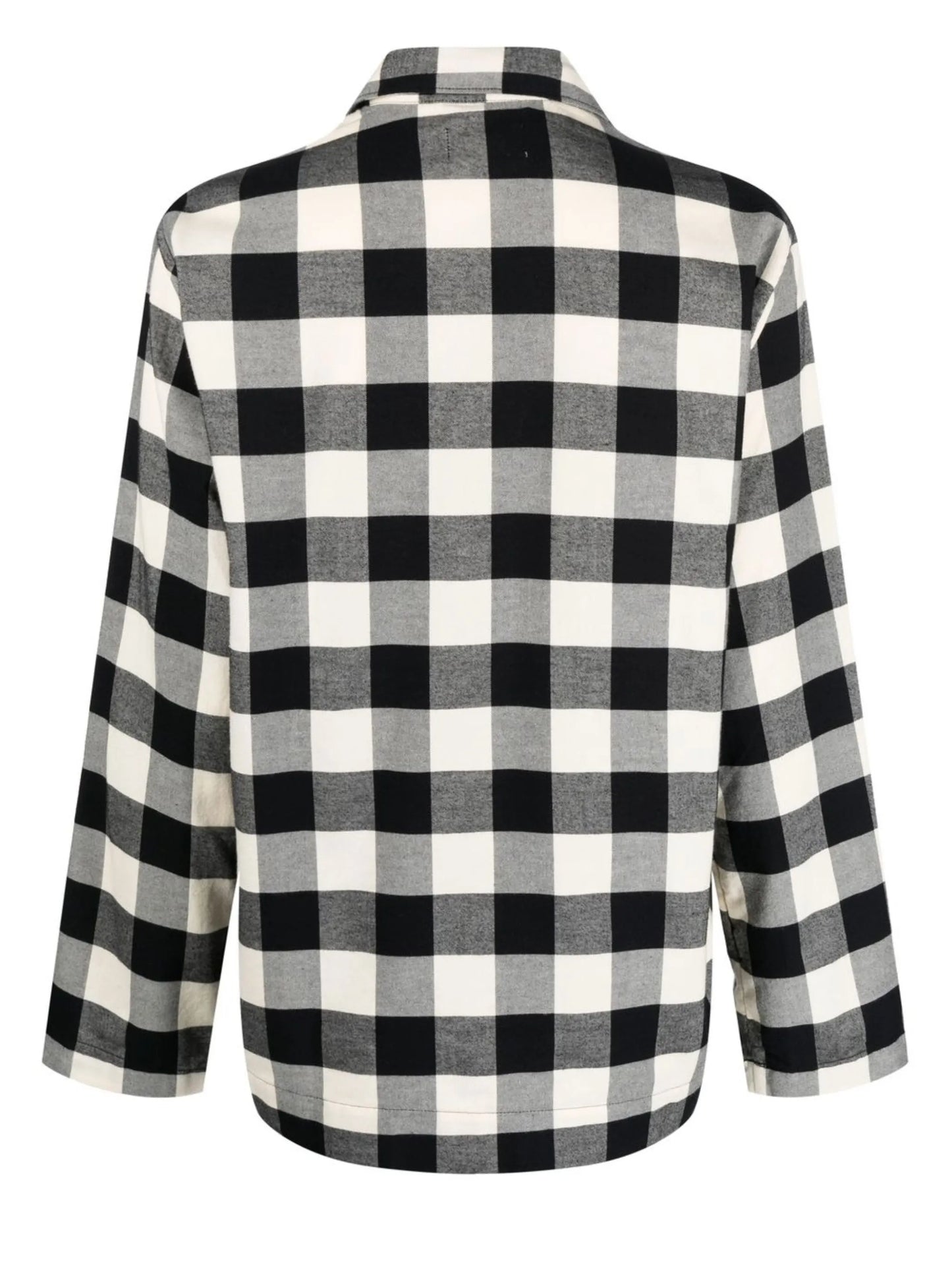 flannel gingham check pajama shirt