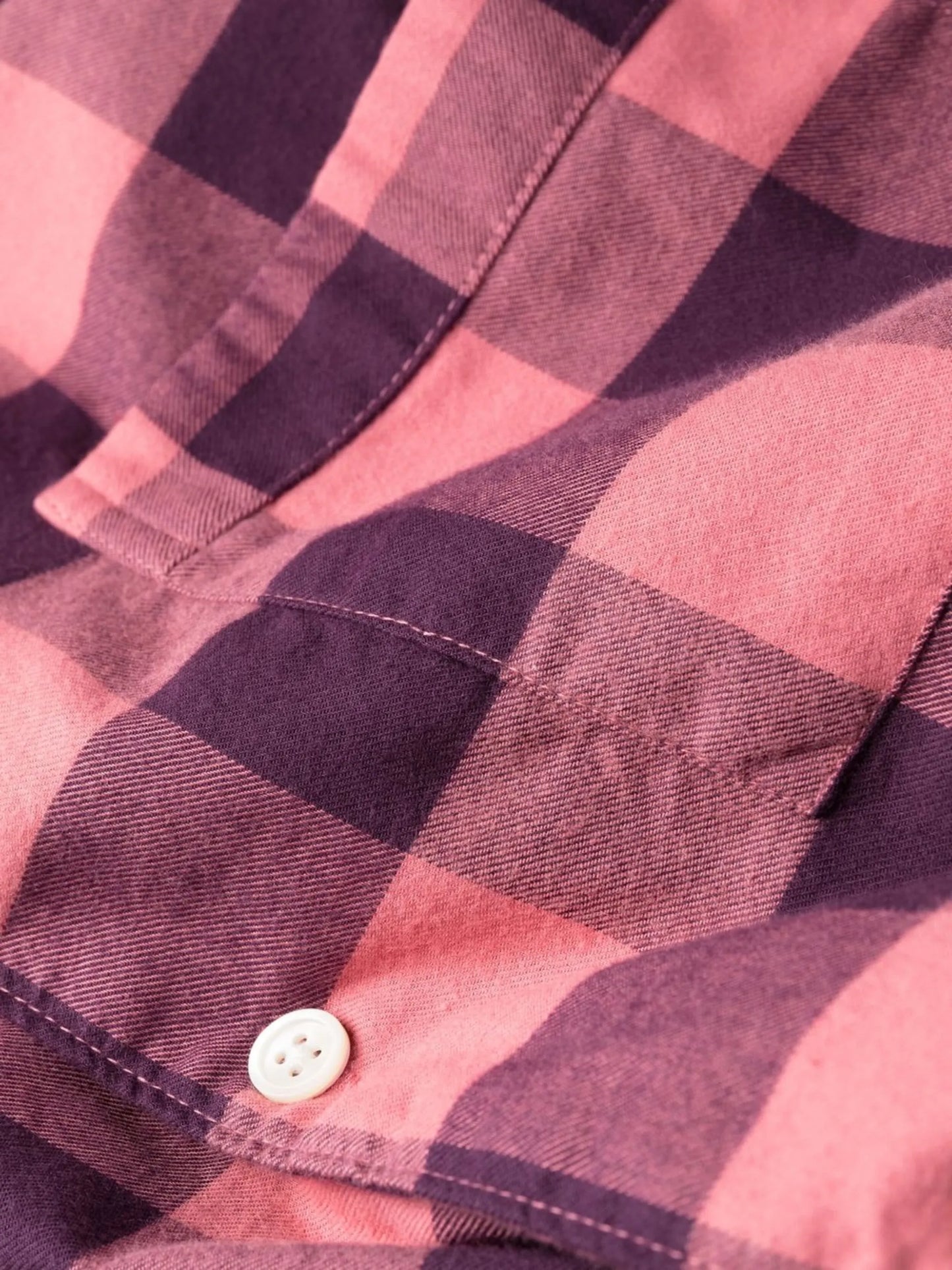 flannel gingham check pajama shirt