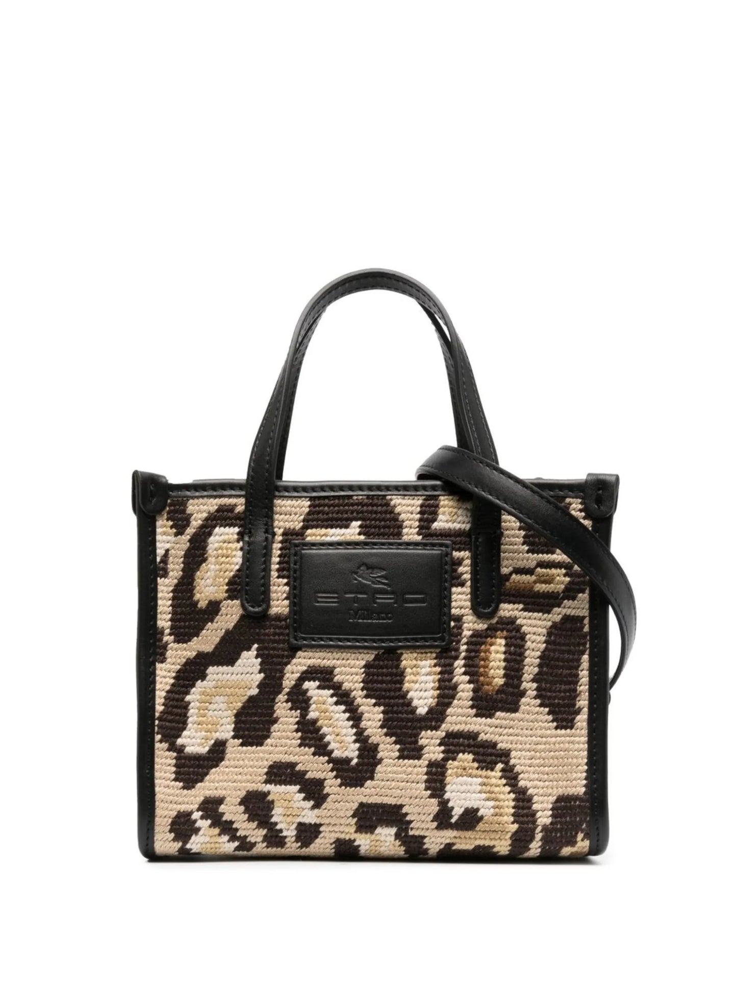 cheetah-print tote bag