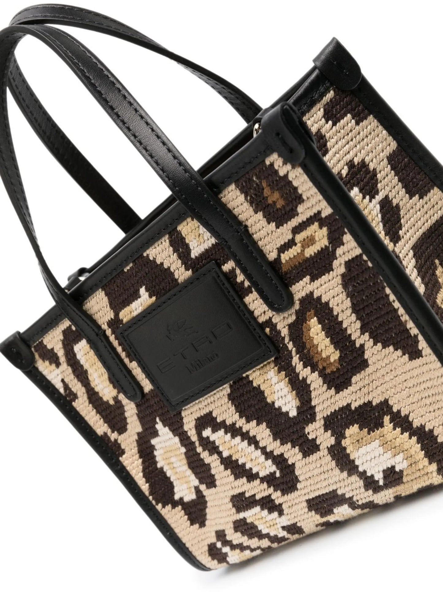 cheetah-print tote bag