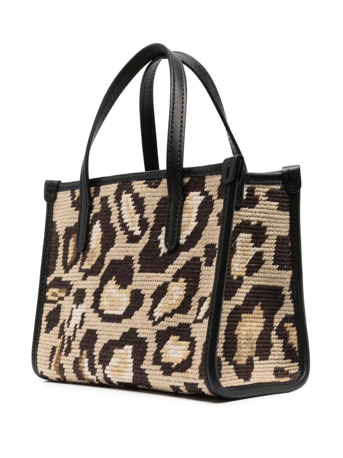 cheetah-print tote bag