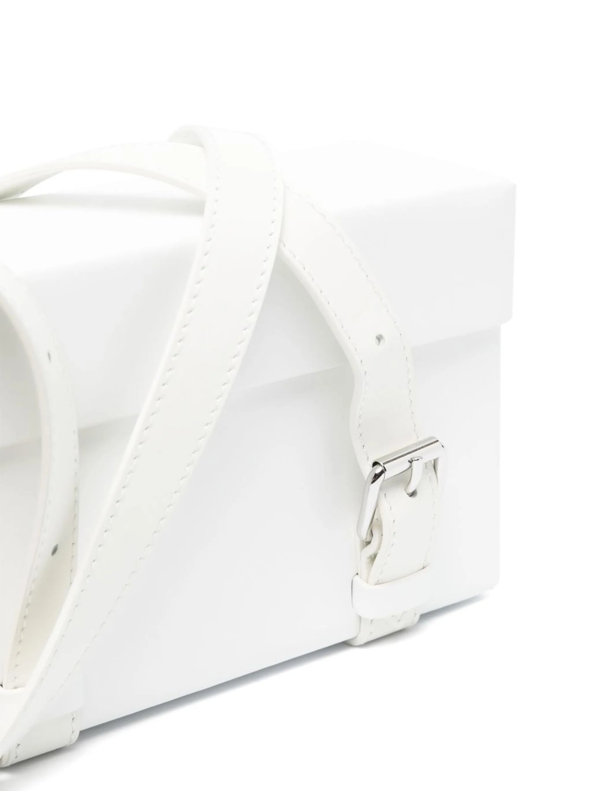 matte-finish leather shoulder bag