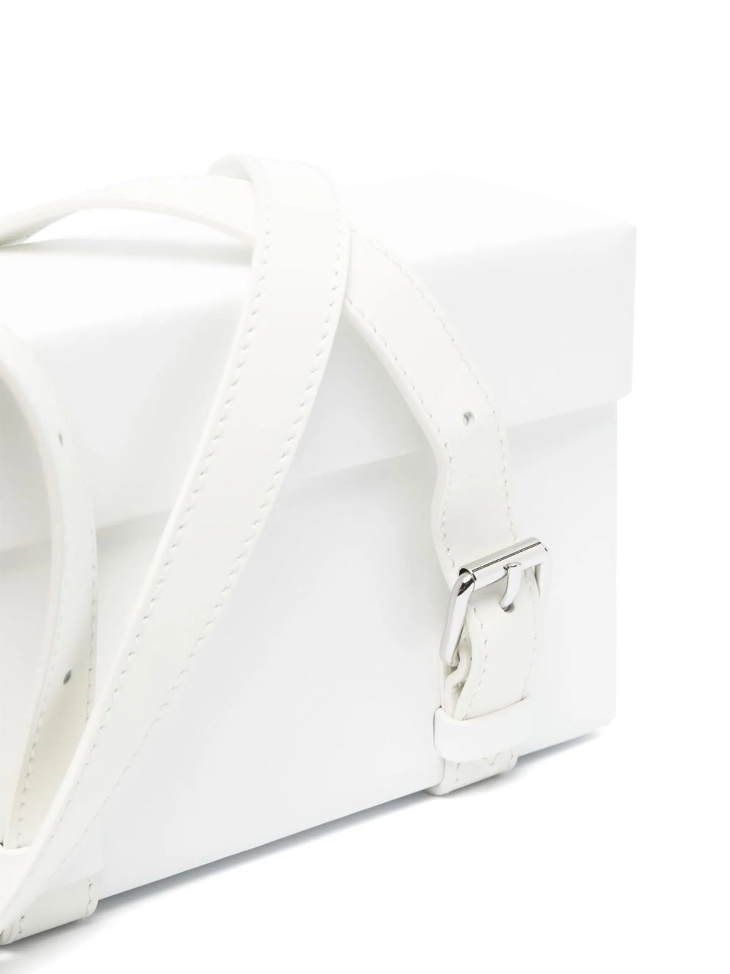 matte-finish leather shoulder bag