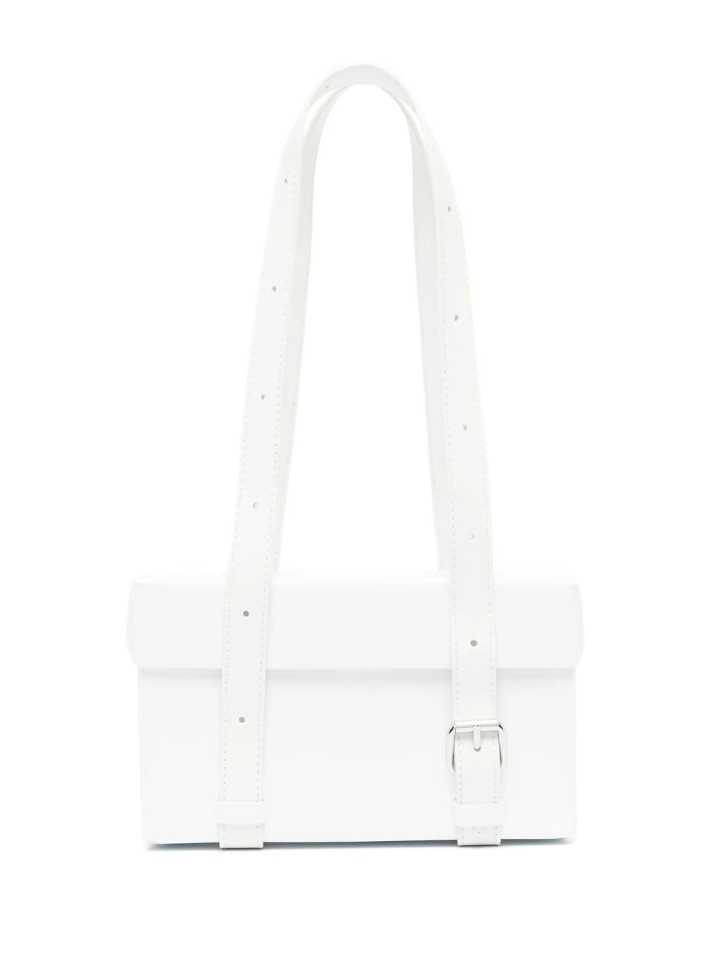 matte-finish leather shoulder bag