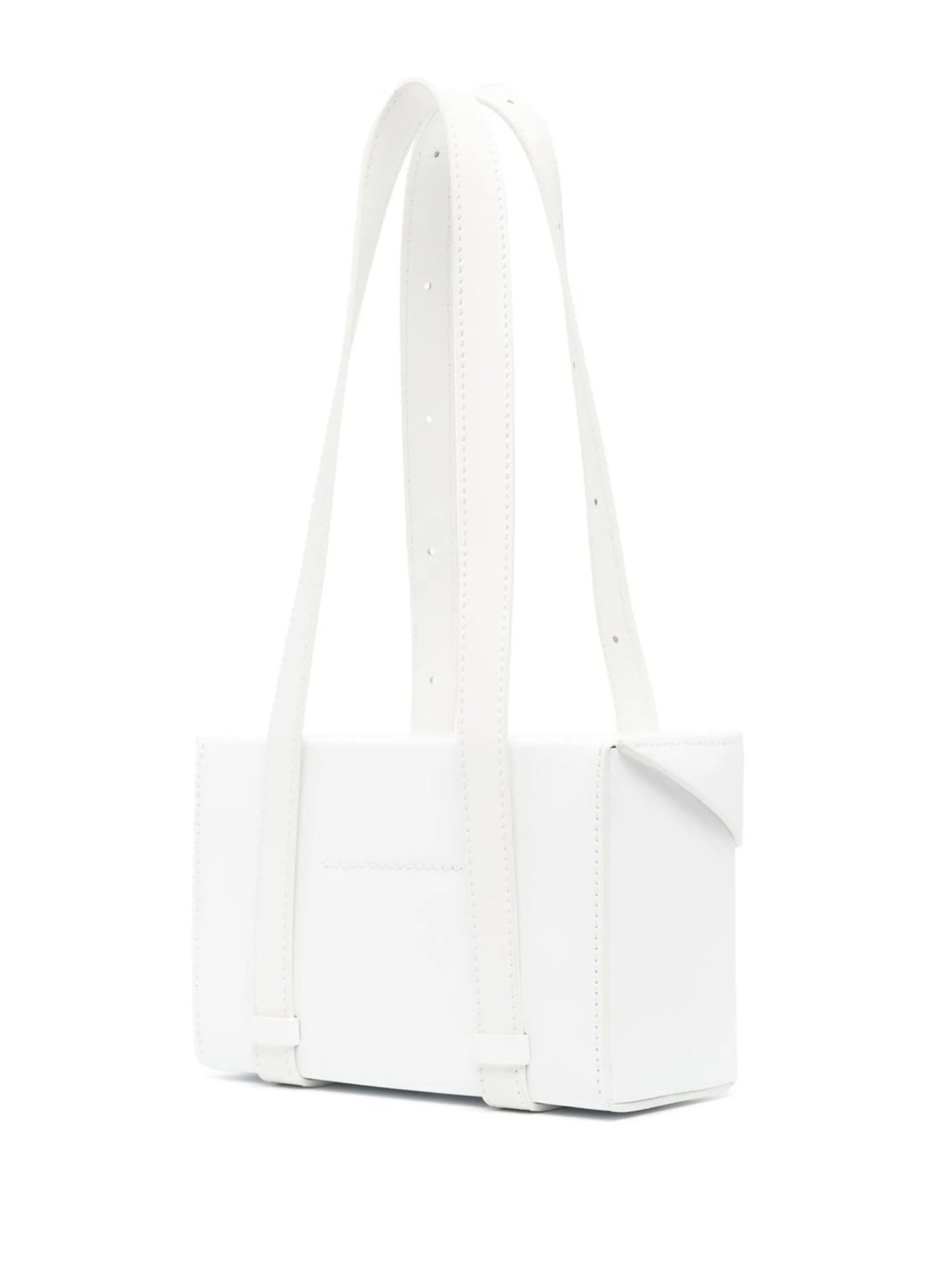 matte-finish leather shoulder bag