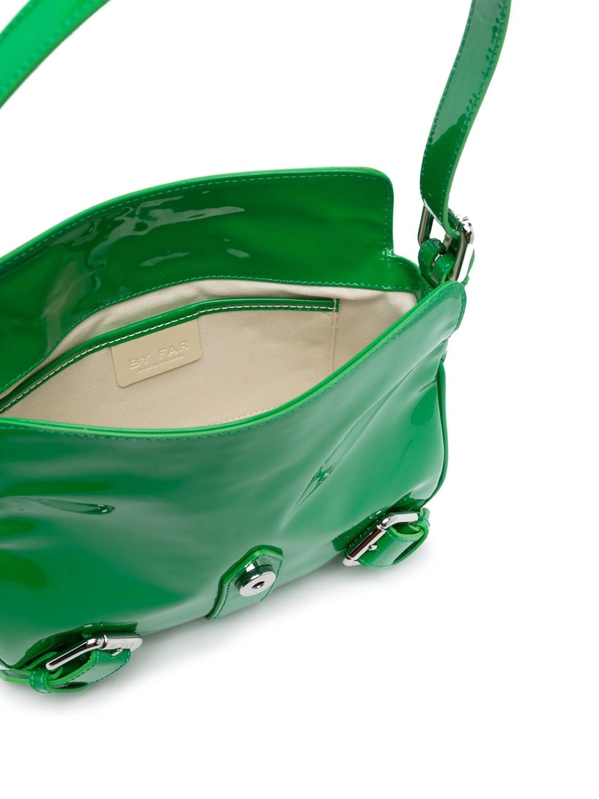 Murphy patent-leather shoulder bag
